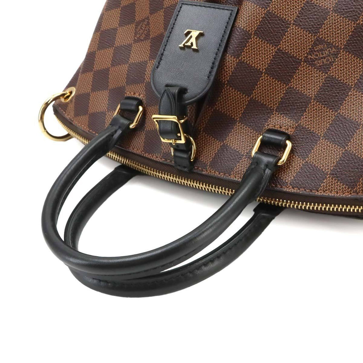 Louis Vuitton Ebene Damier Canvas Handbag Tote Bag (Pre-Owned)