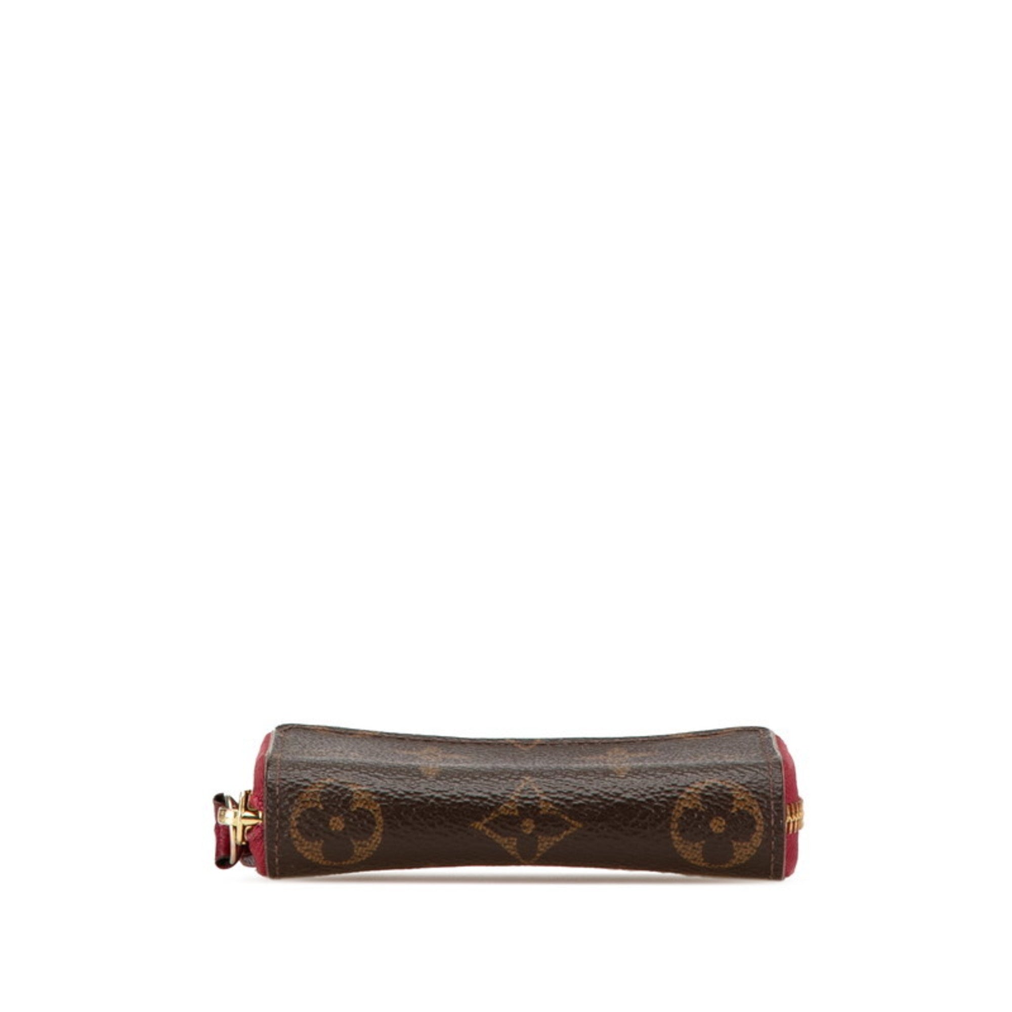Louis Vuitton Fuchsia Monogram Red Color Pvc Leather Coin Purse/Coin Case (Pre-Owned)