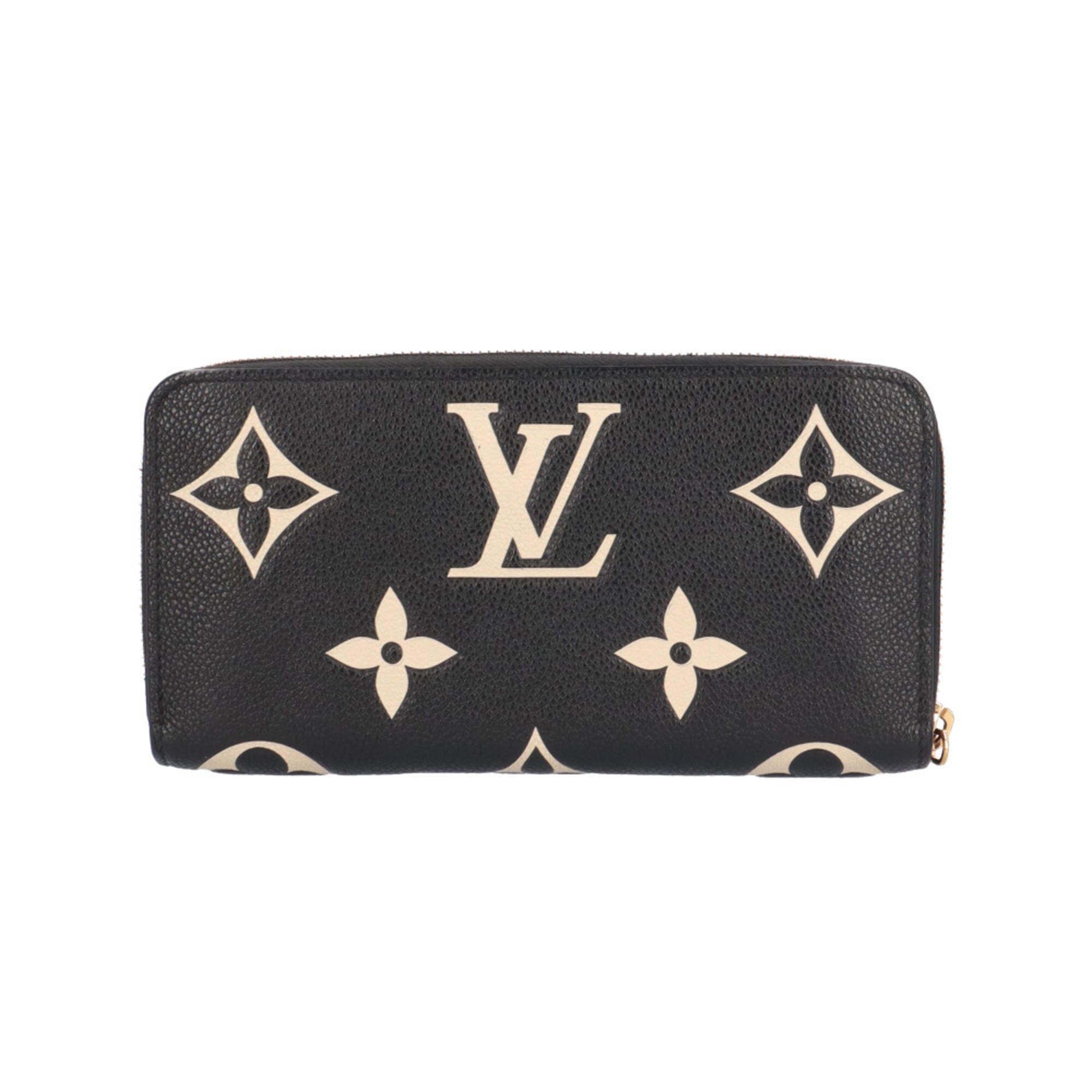 Louis Vuitton Monogram Empreinte Beige Black Monogram Empreinte Long Wallet (Bi-Fold) (Pre-Owned)
