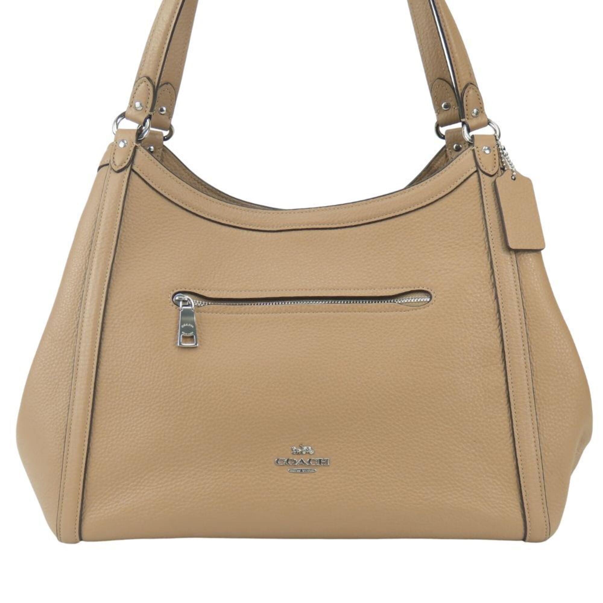 Coach Beige Leather Tote Bag (Pre-Owned)