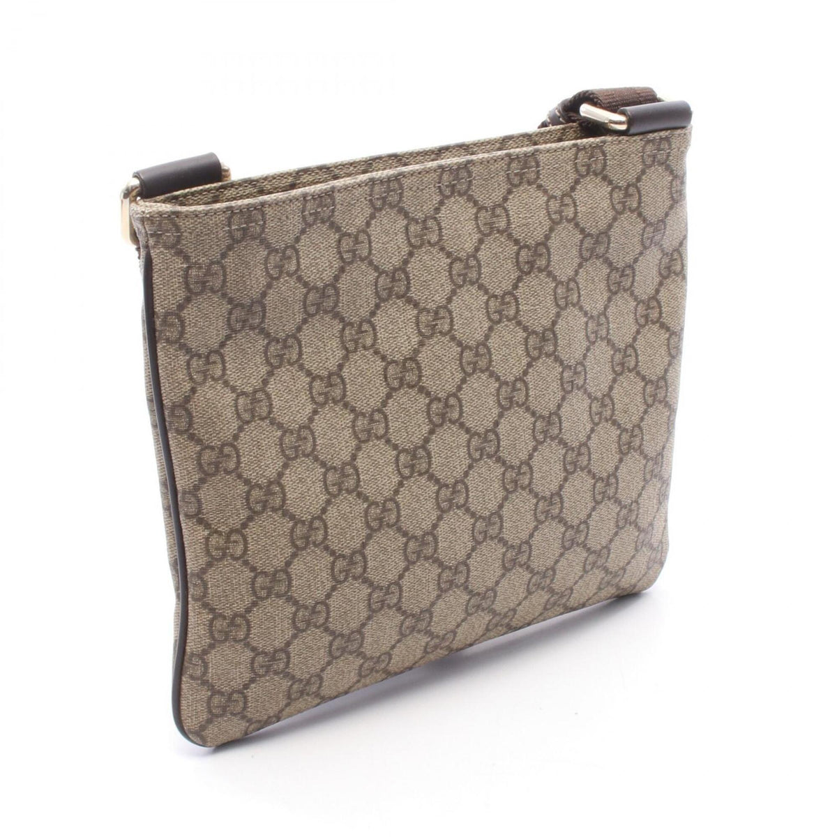 Gucci Beige Brown Pvc Leather Handbag Shoulder Bag (Pre-Owned)