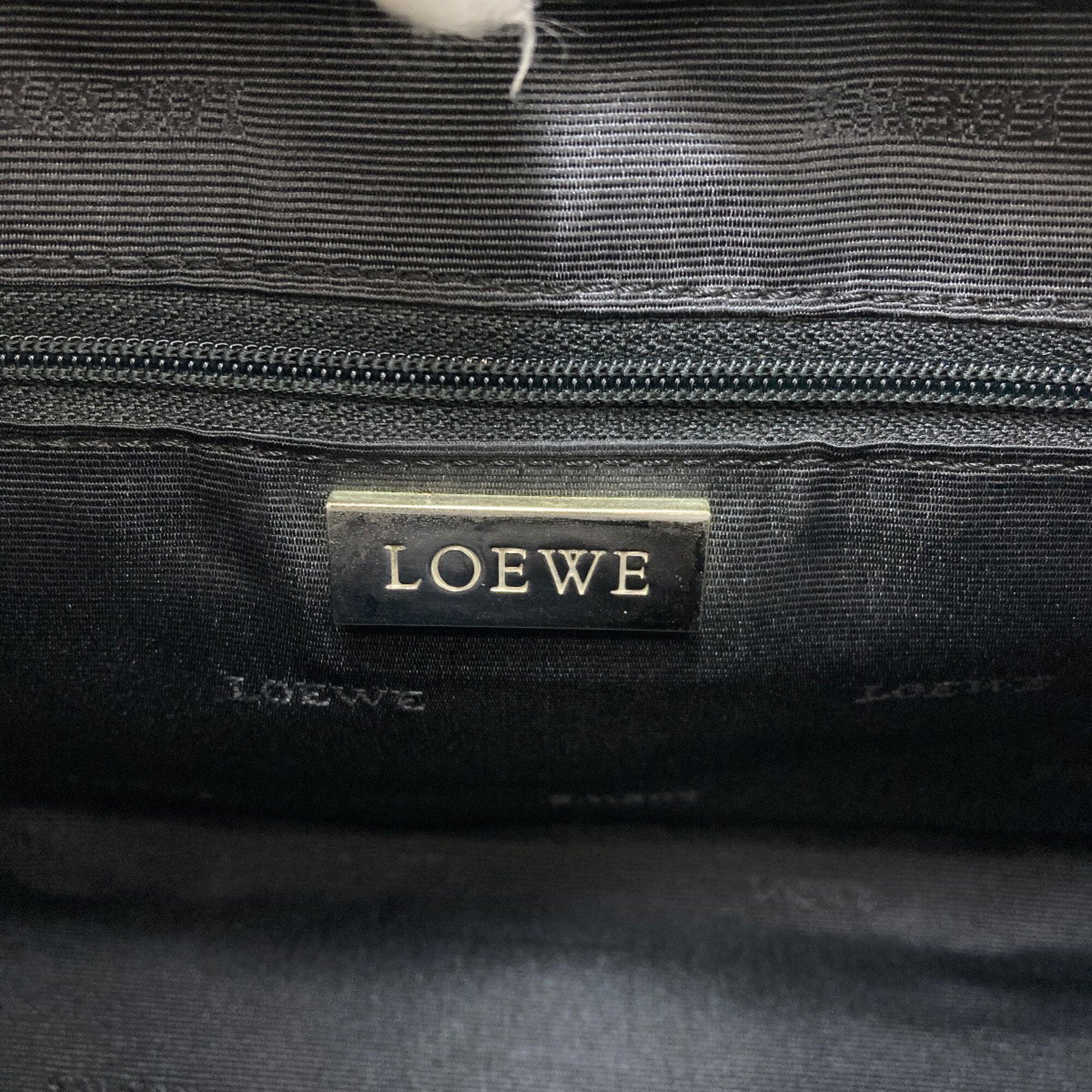 Loewe Amazona Black Leather Handbag (Pre-Owned)