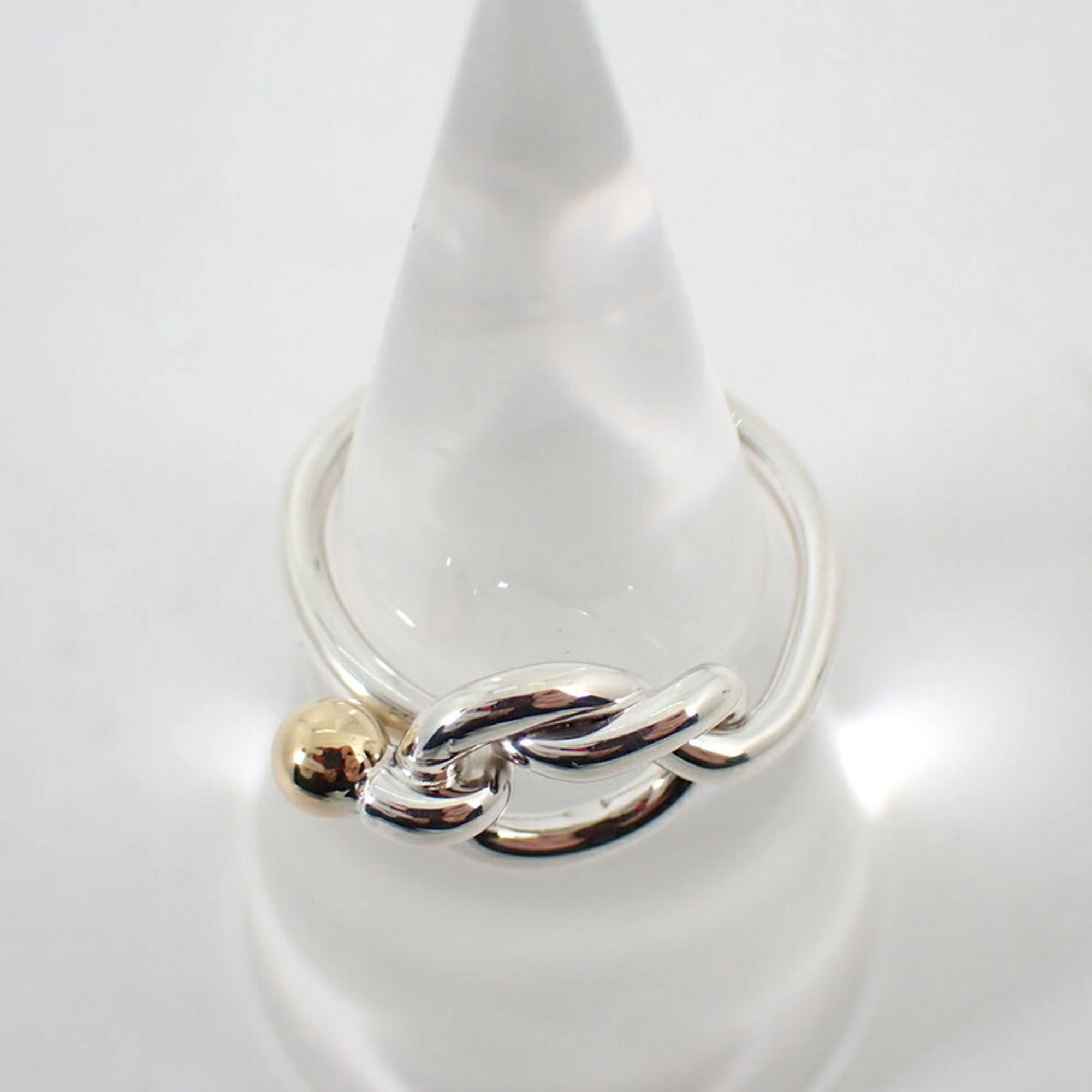 Tiffany Yellow Gold (18K) Sterling Silver 925 Band Ring (Pre-Owned)