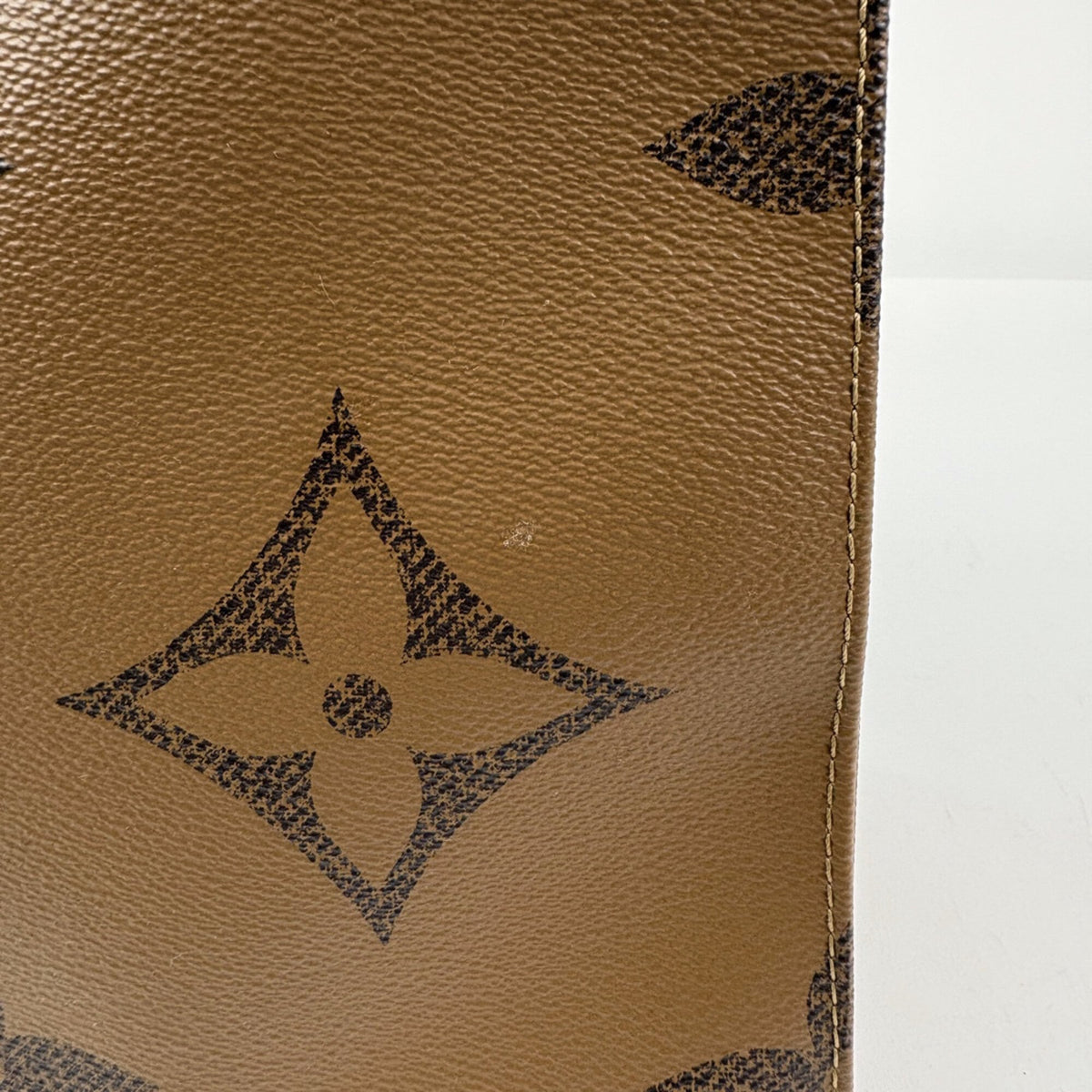 Louis Vuitton Brown Monogram Reverse Tote Bag (Pre-Owned)