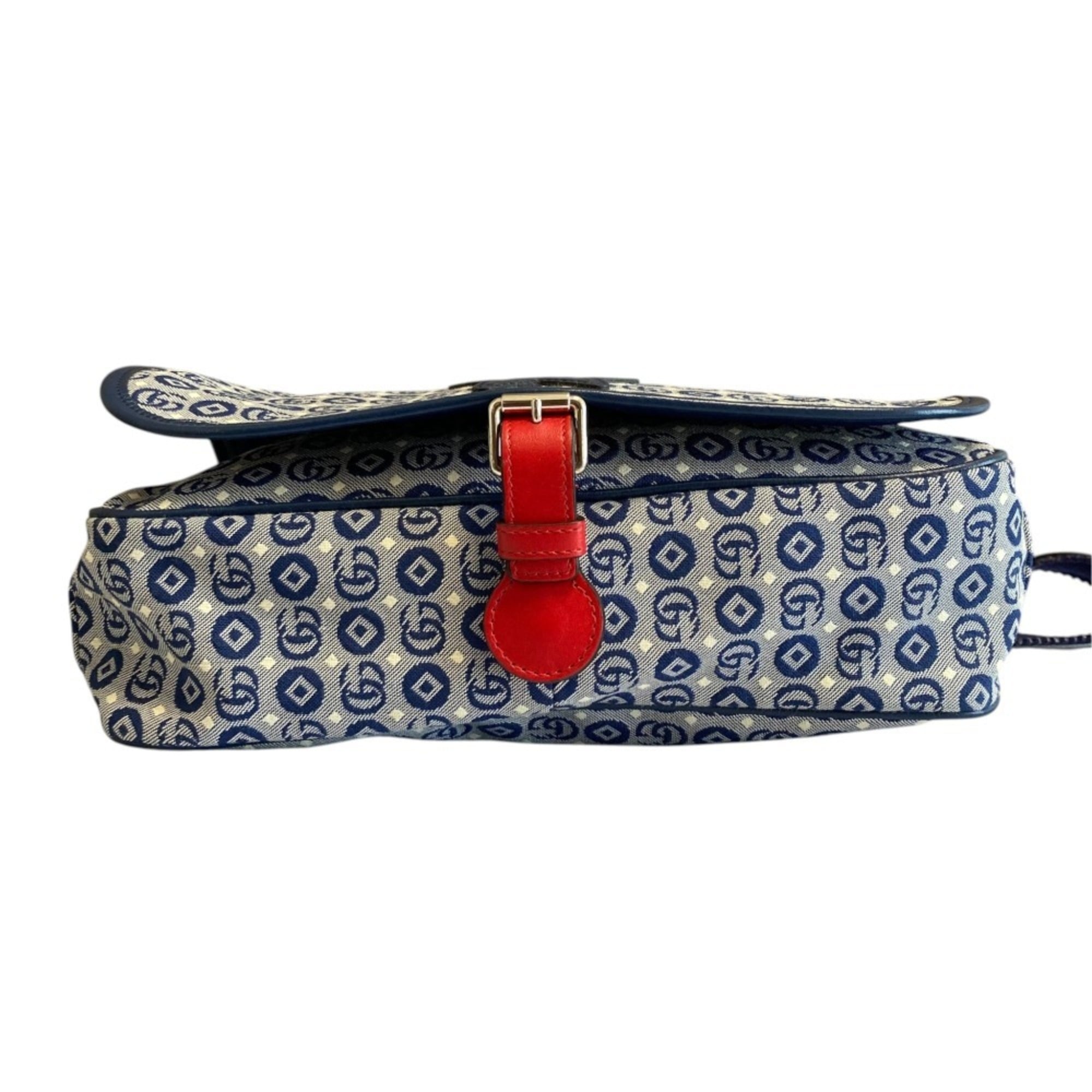 Gucci Navy Messenger Bag Shoulder Bag (Pre-Owned)