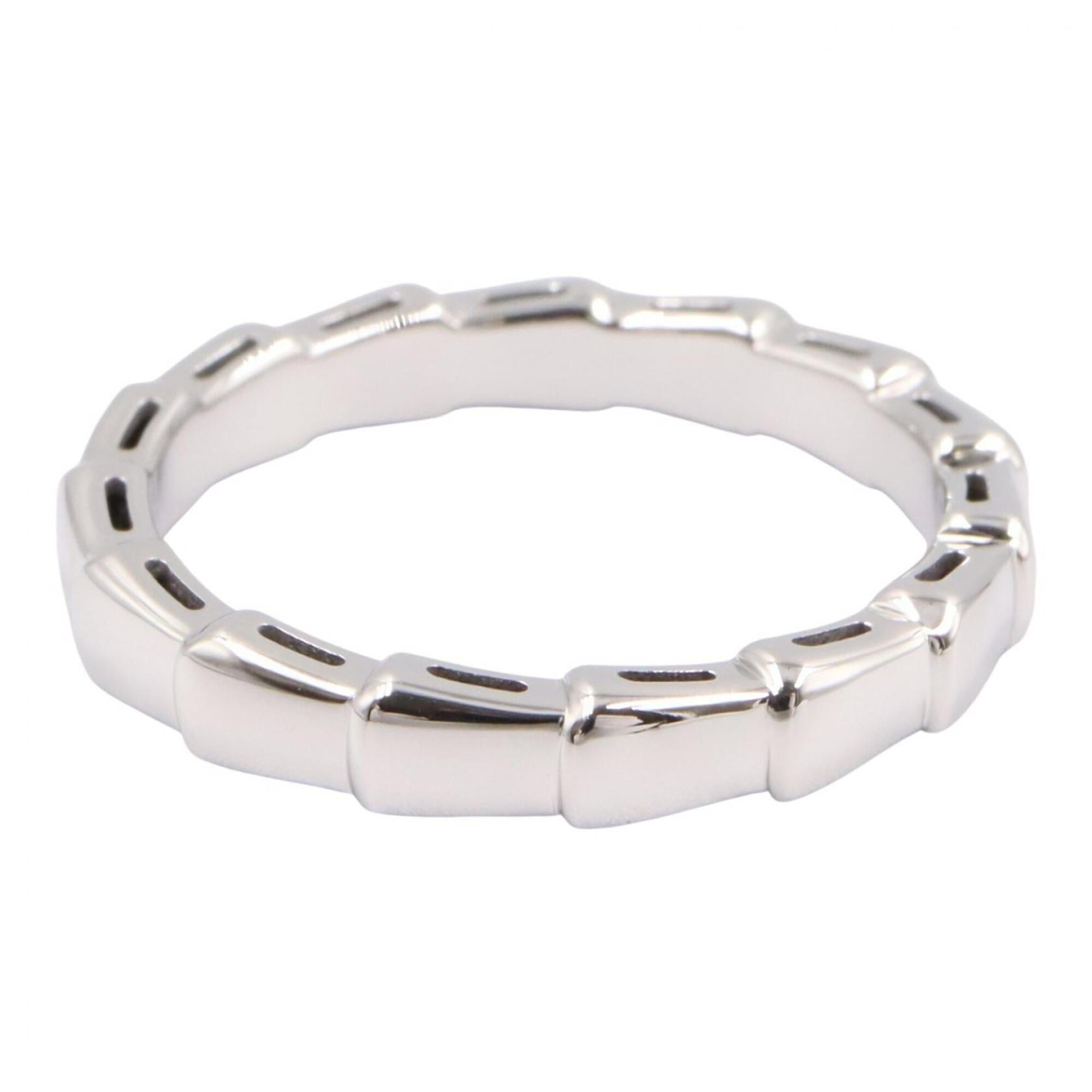 Bvlgari Silver White Gold (18K) Band Ring (Pre-Owned)