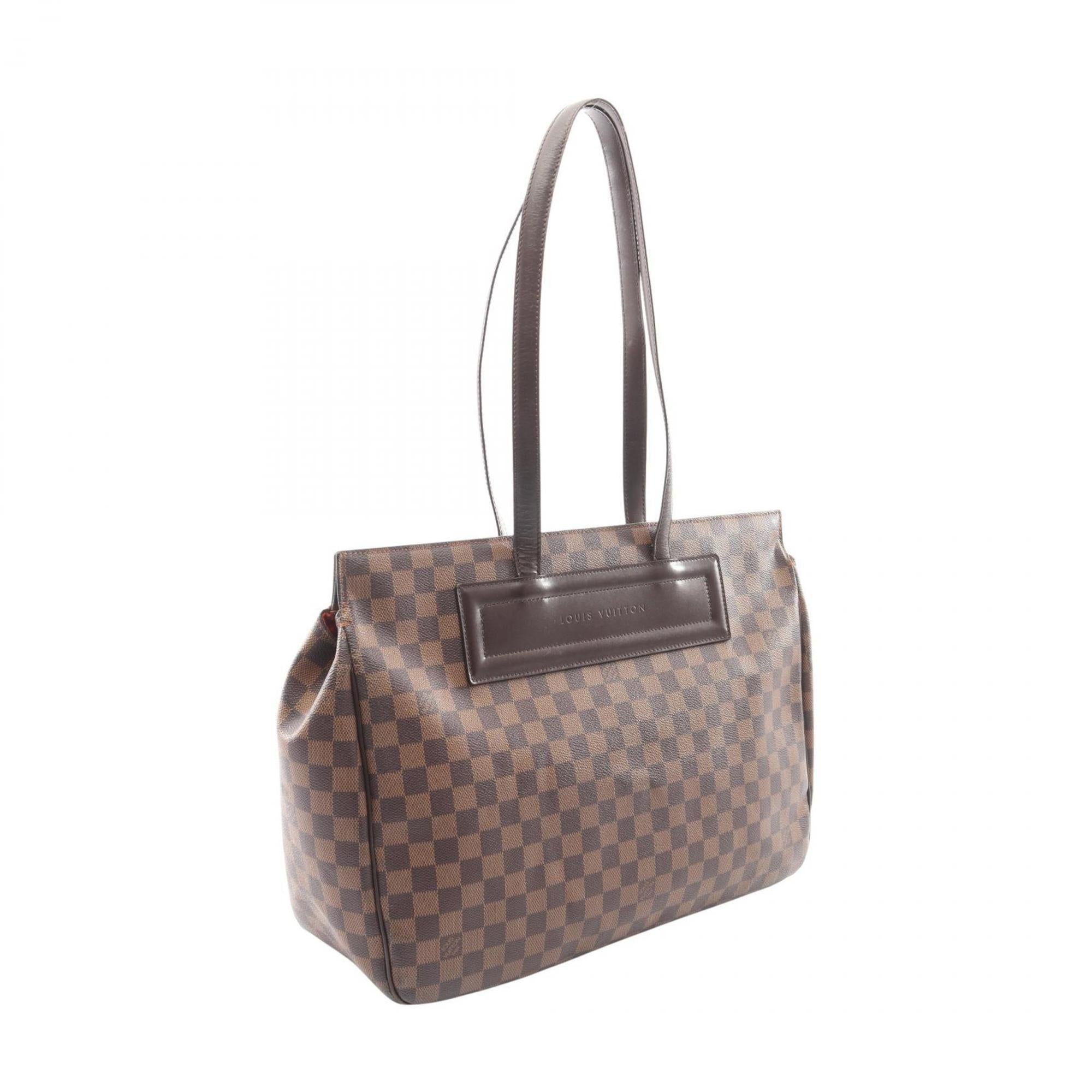 Louis Vuitton Brown Coated Canvas Pvc Leather Damier Canvas Tote Bag (Pre-Owned)