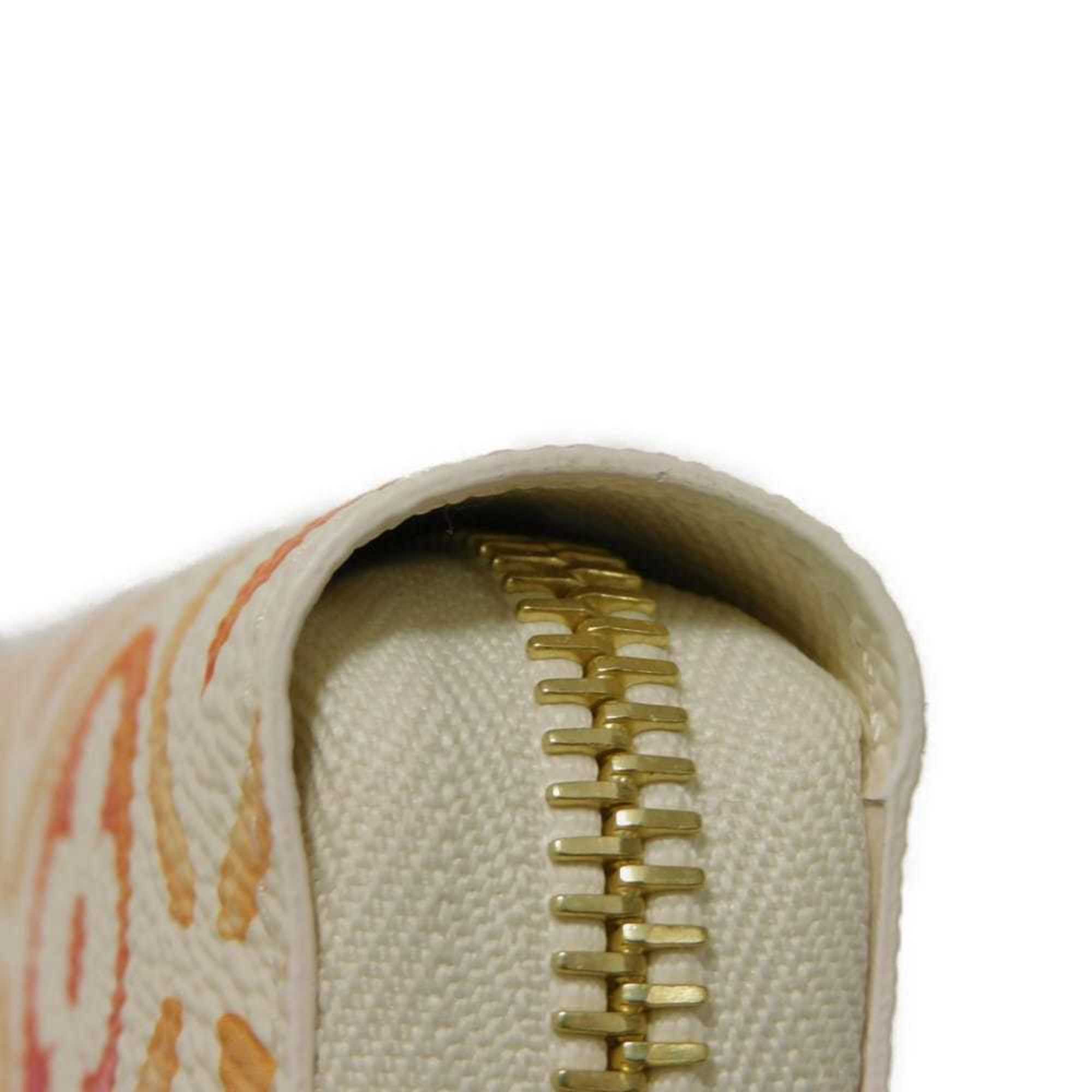 Louis Vuitton Coral Color Monogram Pink White Monogram Long Wallet (Bi-Fold) (Pre-Owned)