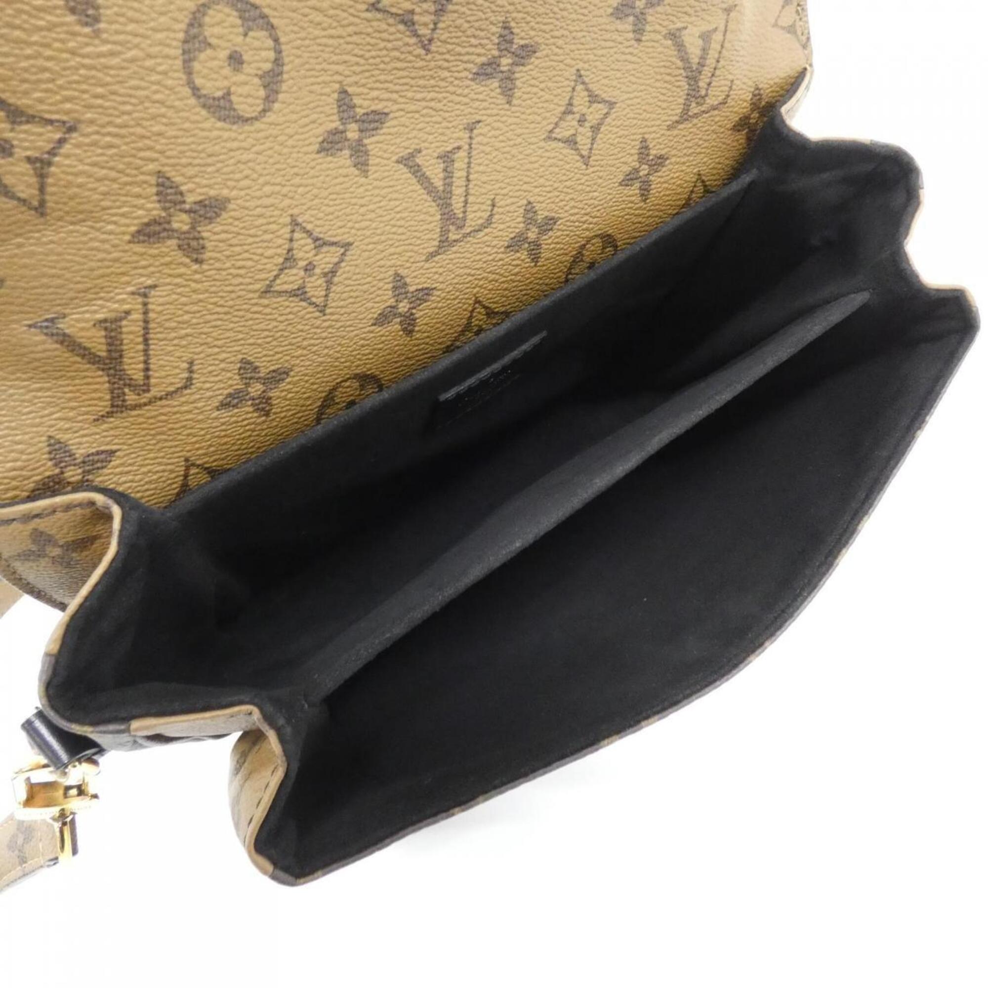 Louis Vuitton Marron Coated Canvas Handbag Pochette (Pre-Owned)