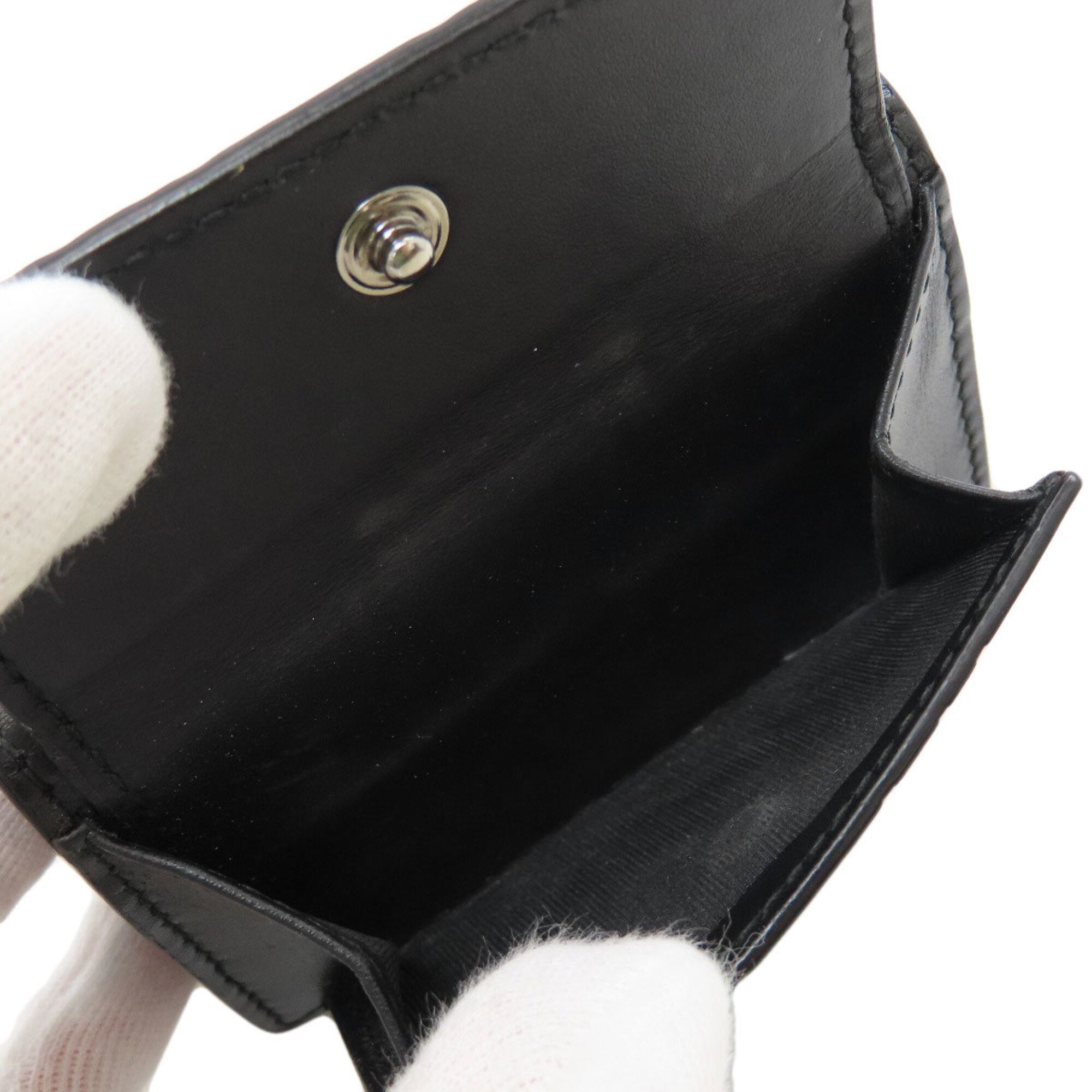 Gucci Black Leather Wallet (Tri-Fold) (Pre-Owned)