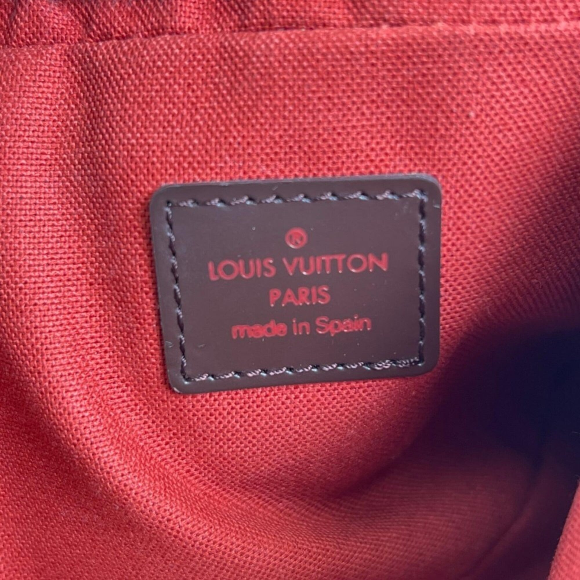 Louis Vuitton Brown White Damier Canvas Sling Bag (Pre-Owned)