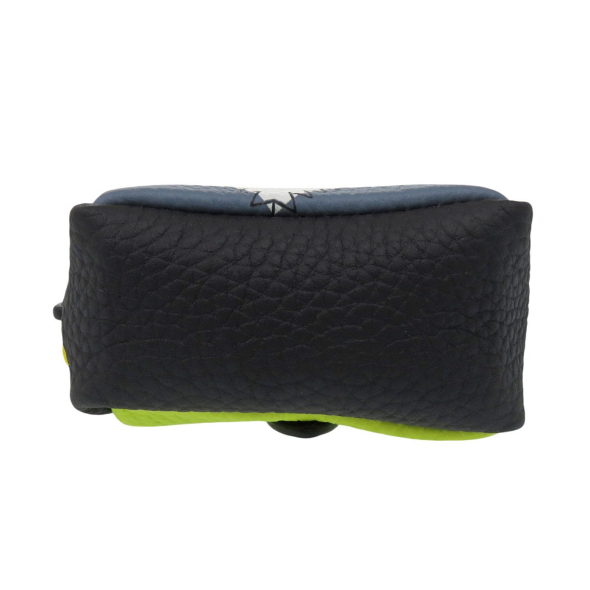 Louis Vuitton Black Blue Gray Yellow Leather Leather Pouch (Pre-Owned)