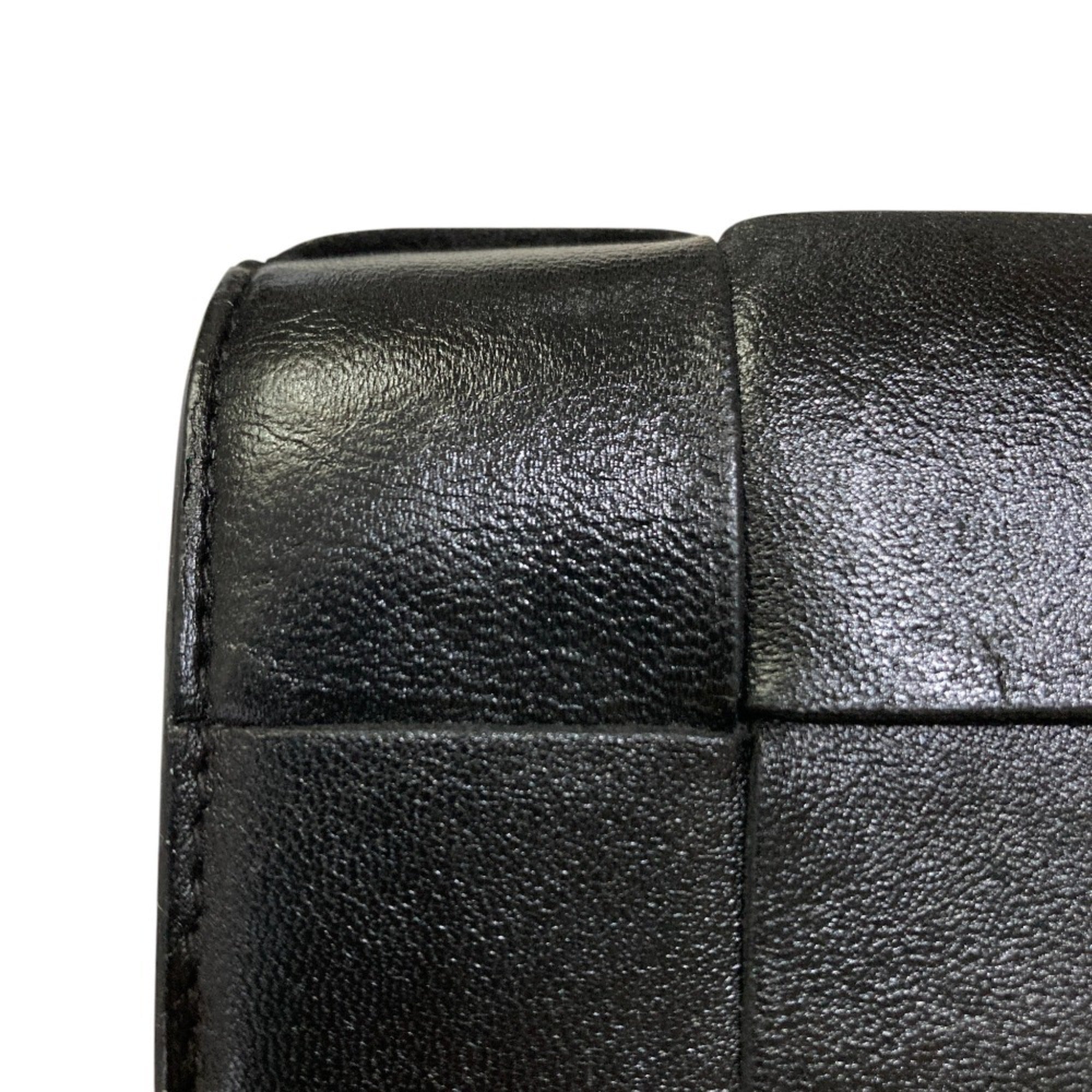 Bottega Veneta Intrecciato Black Wallet (Tri-Fold) (Pre-Owned)