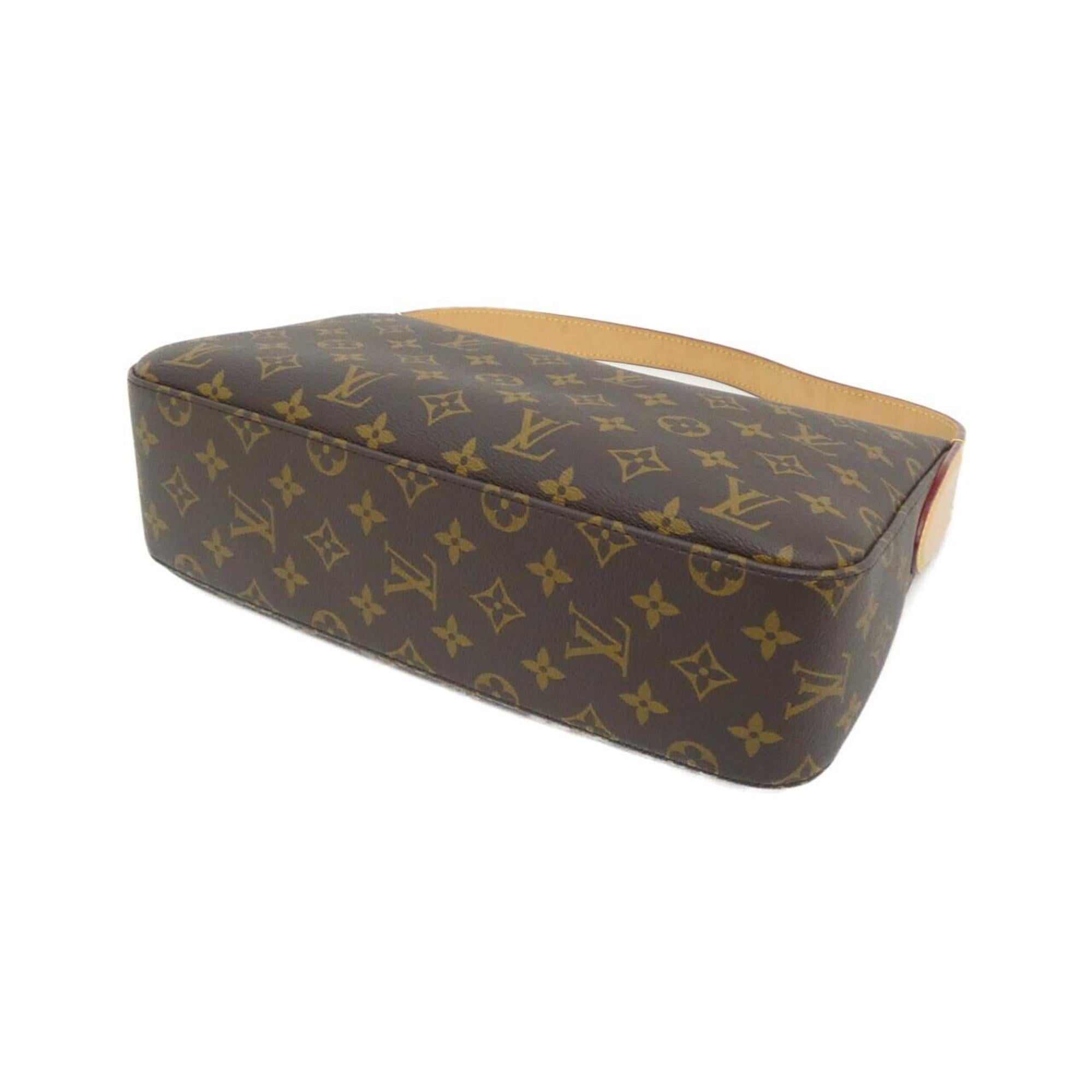Louis Vuitton Monogram Marron Coated Canvas Shoulder Bag (Pre-Owned)