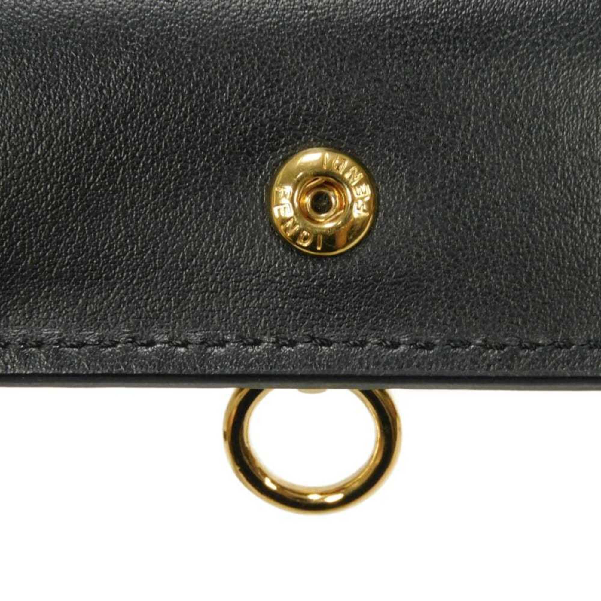Fendi Black Leather Wallet (Bi-Fold) (Pre-Owned)