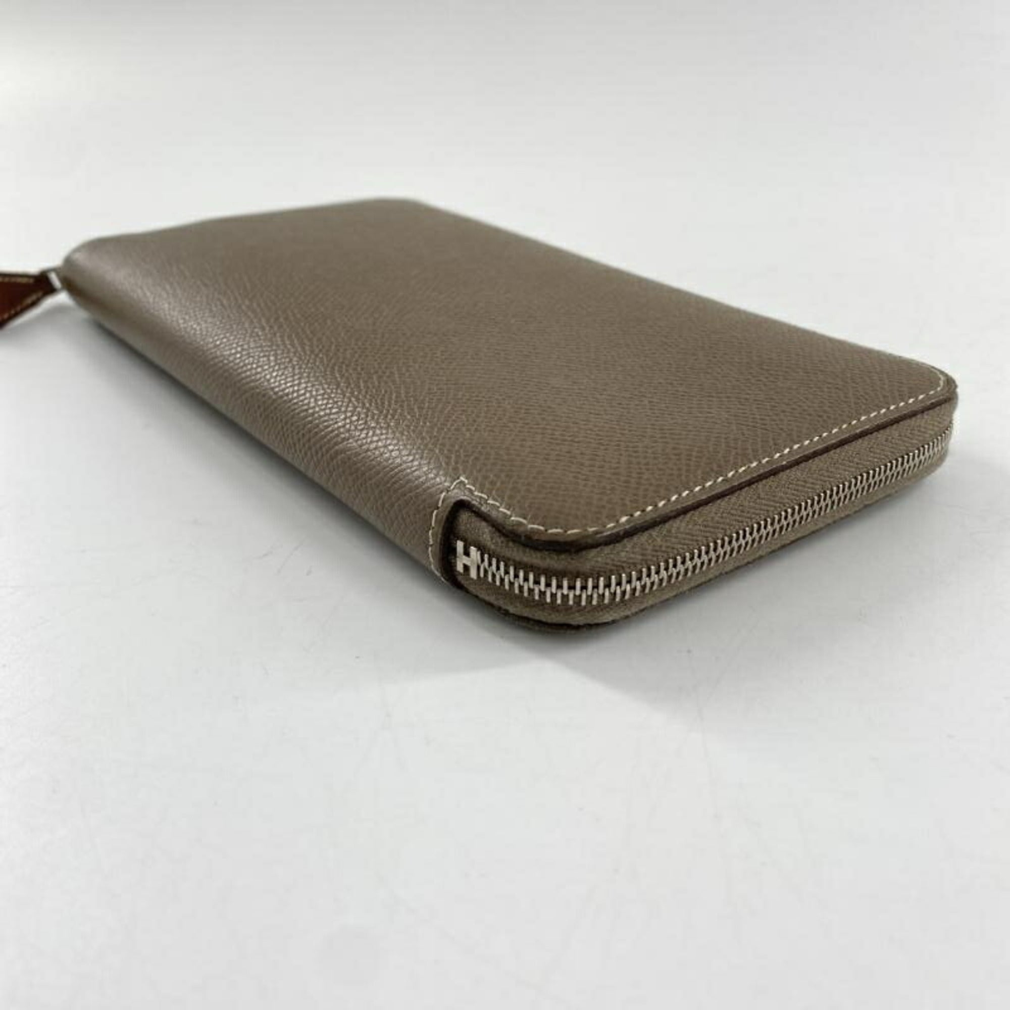 Hermes Cassis Epsom Leather Long Wallet (Bi-Fold) (Pre-Owned)