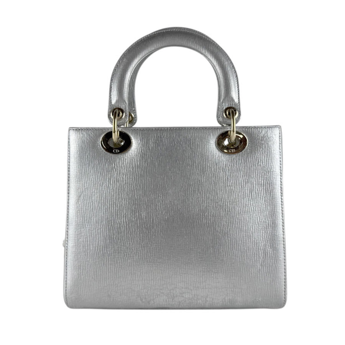 Christian Dior Multi-Color Silver Leather Handbag Shoulder Bag (Pre-Owned)