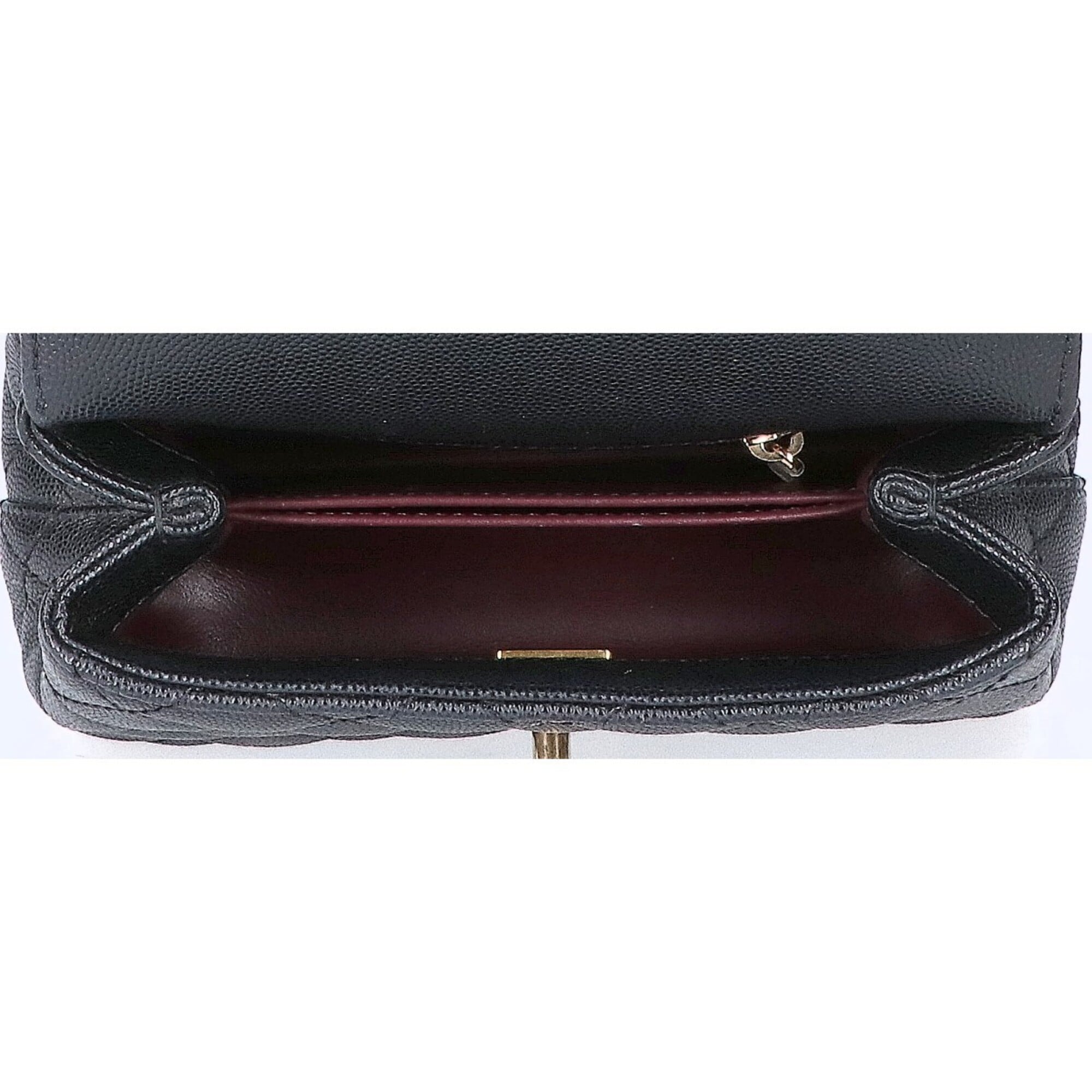 Chanel Black Grained Calfskin Shoulder Bag (Pre-Owned)