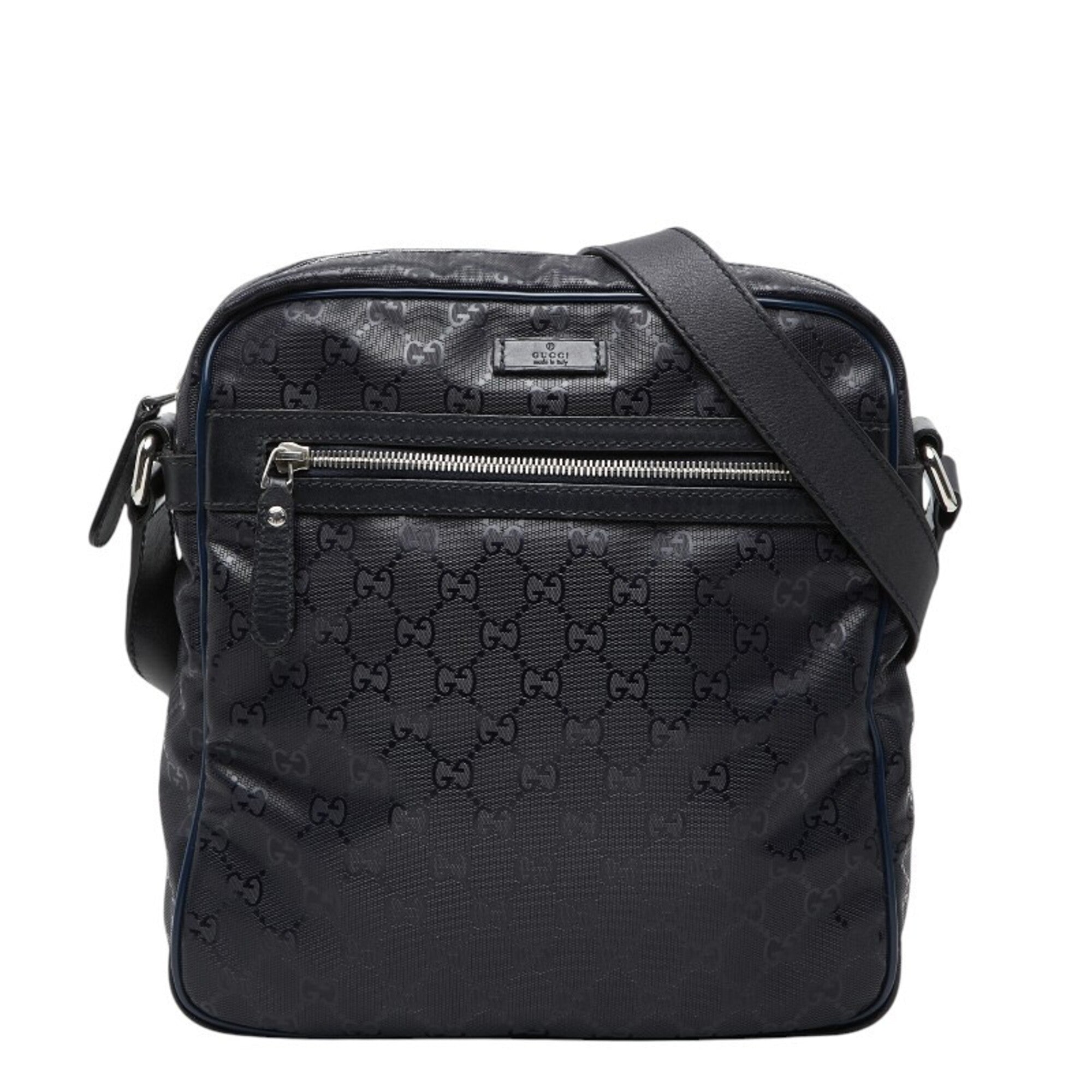 Gucci Black Pvc Leather Shoulder Bag (Pre-Owned)