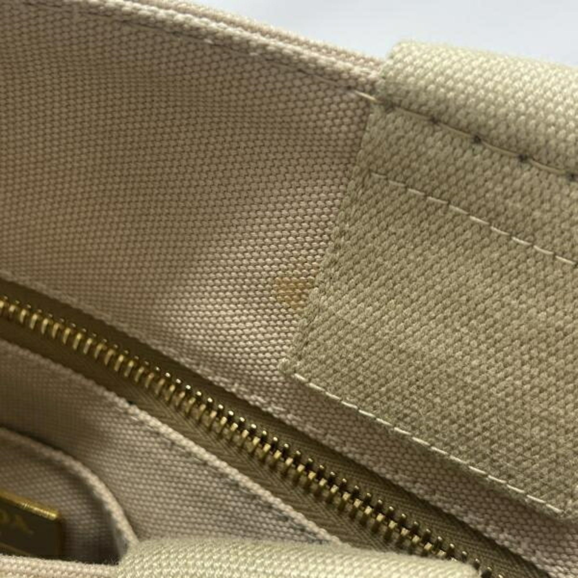Prada Canapa Beige Tote Bag (Pre-Owned)