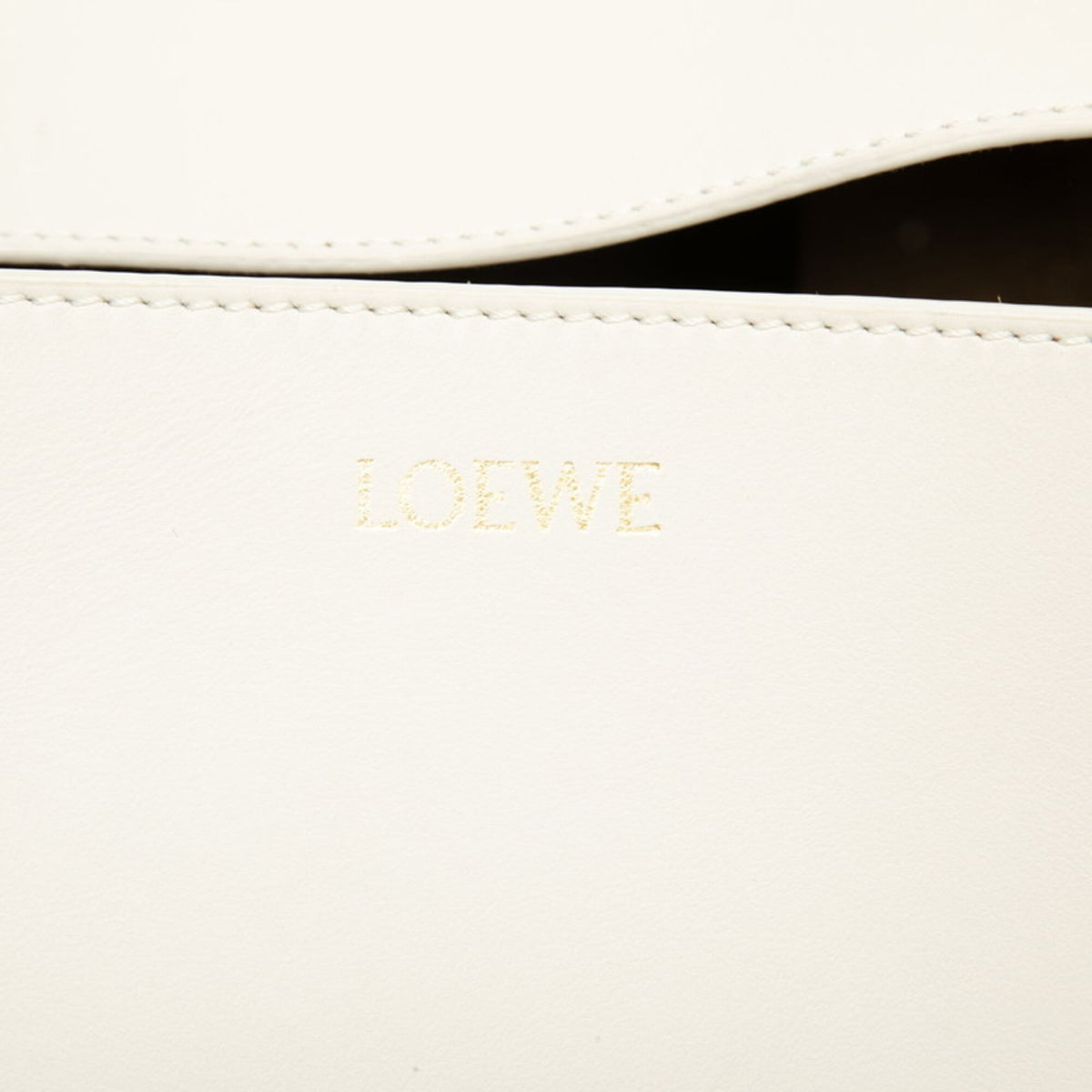 Loewe Beige Ivory Leather Handbag Tote Bag (Pre-Owned)