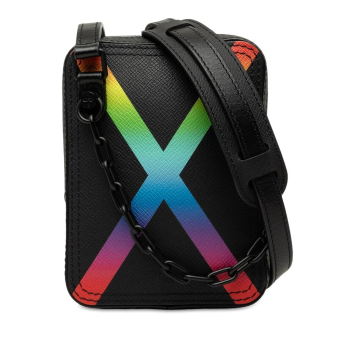 Louis Vuitton Black Multi-Color Leather Shoulder Bag (Pre-Owned)