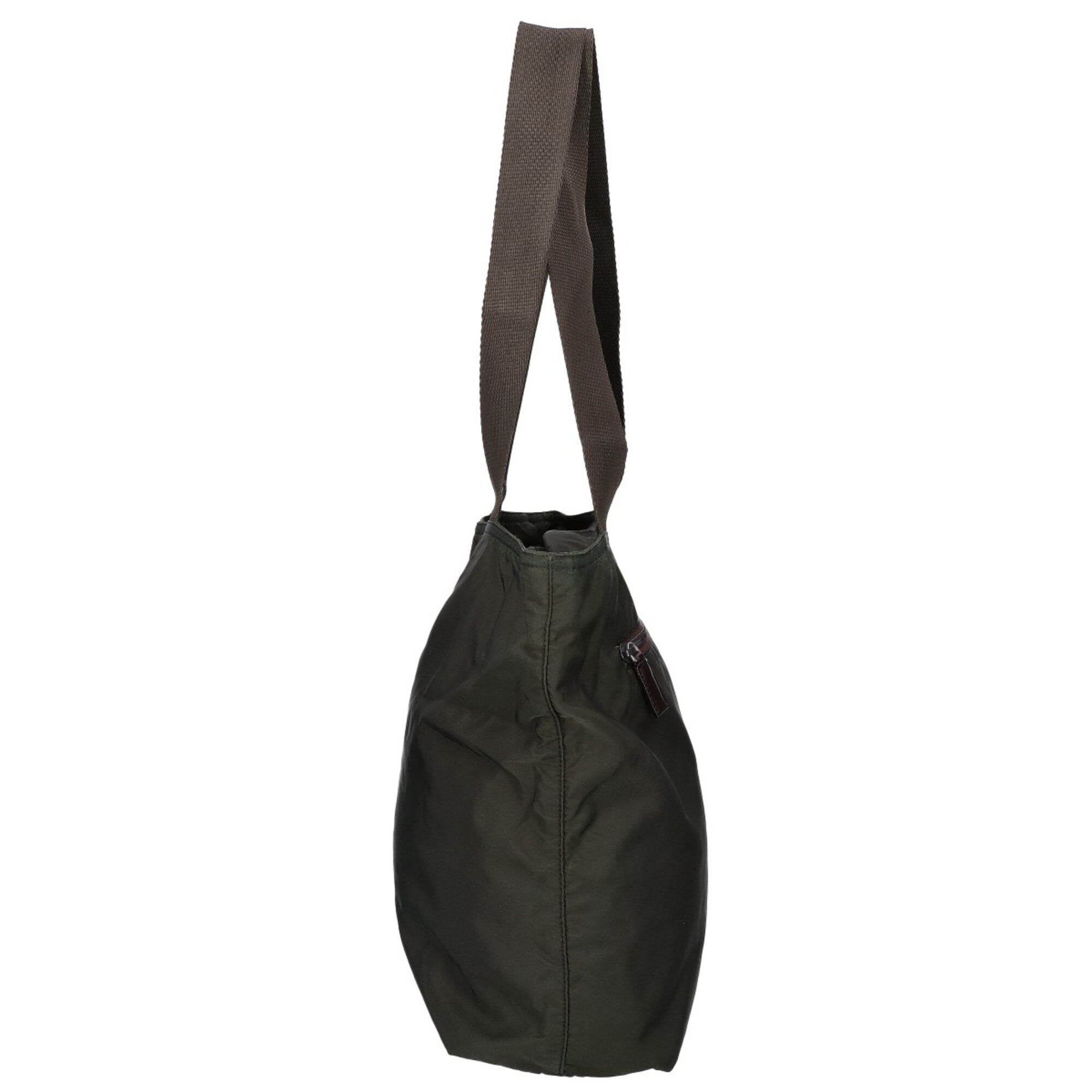Prada Khaki Nylon Tote Bag (Pre-Owned)