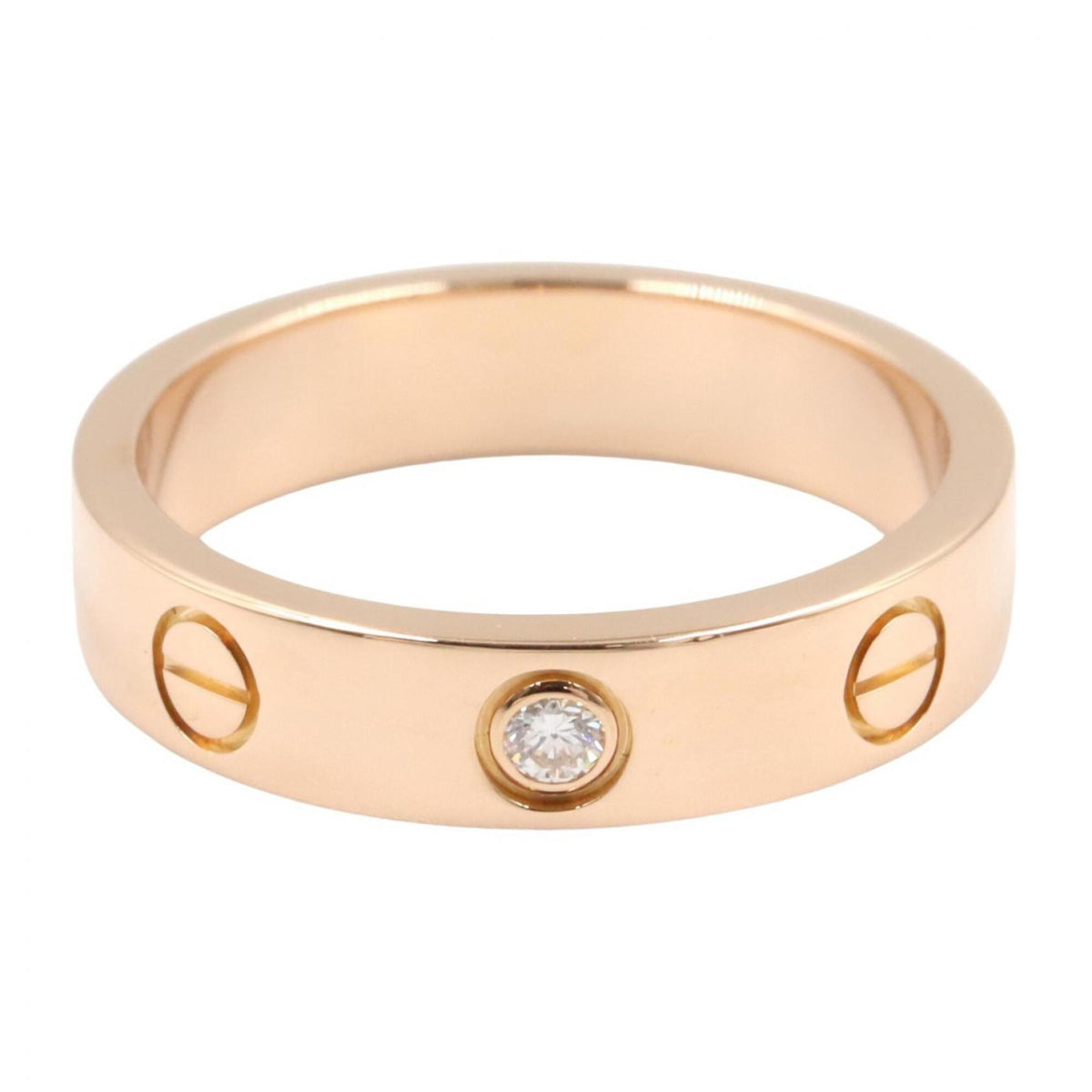 Cartier Gold Clear Pink Gold (18K) Band Ring (Pre-Owned)