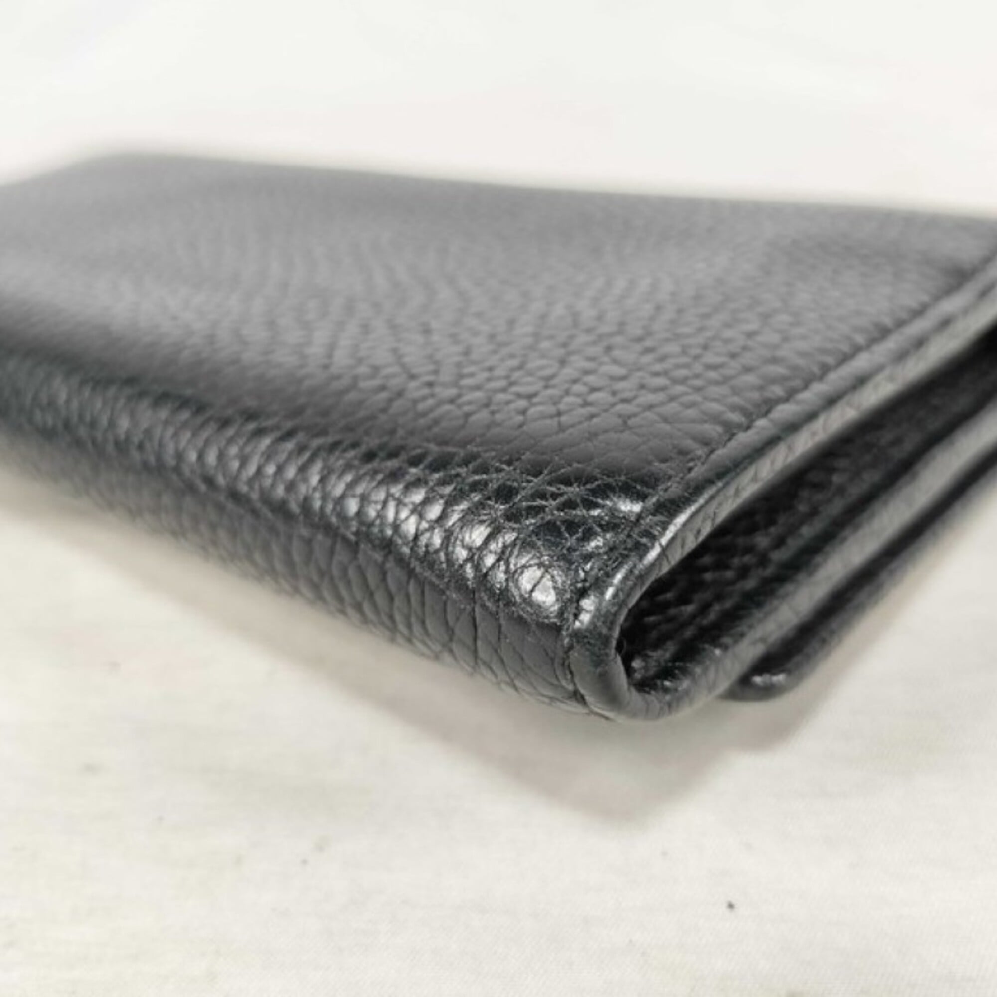 Gucci Black Leather Coin Purse/Coin Case (Pre-Owned)
