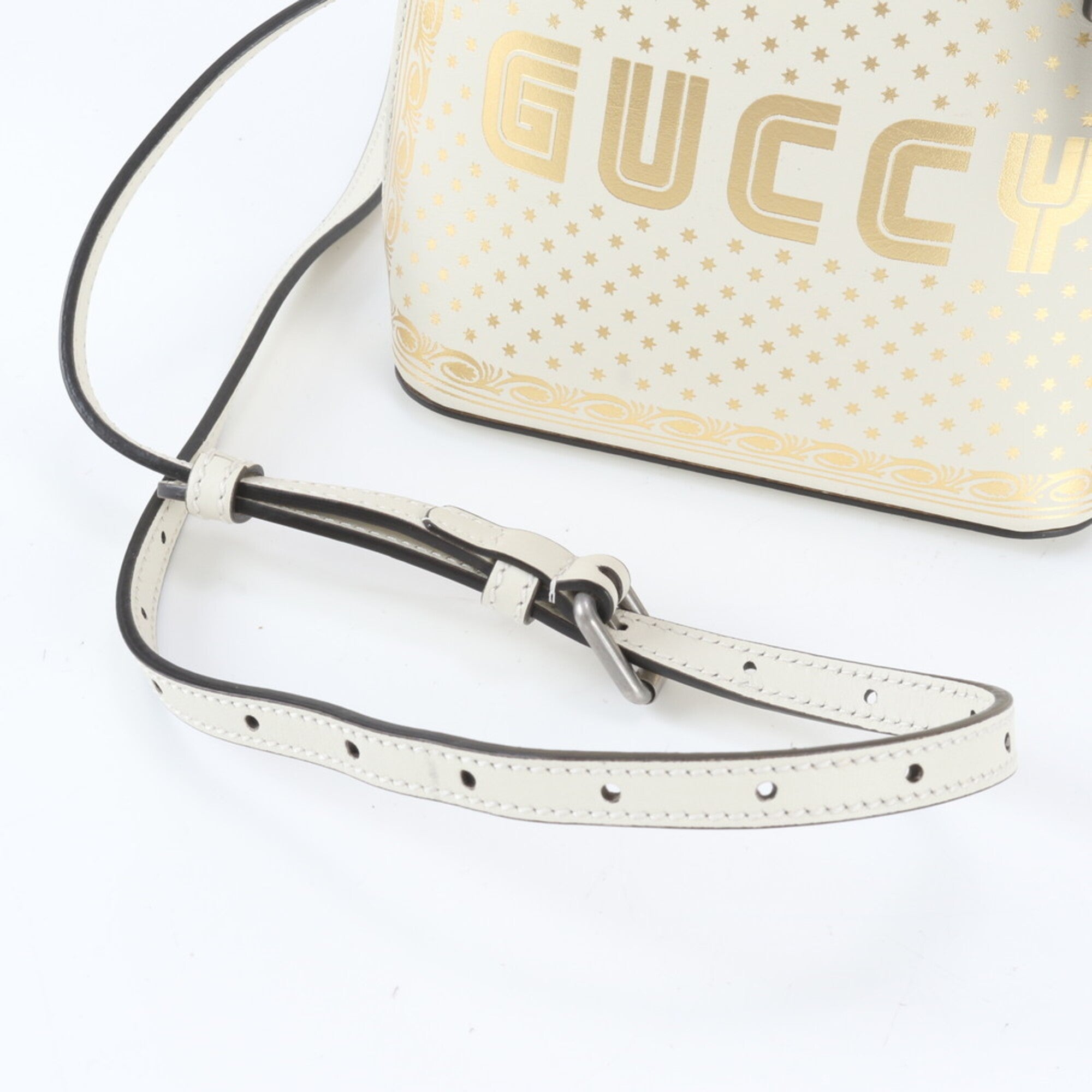 Gucci Ivory Leather Shoulder Bag (Pre-Owned)
