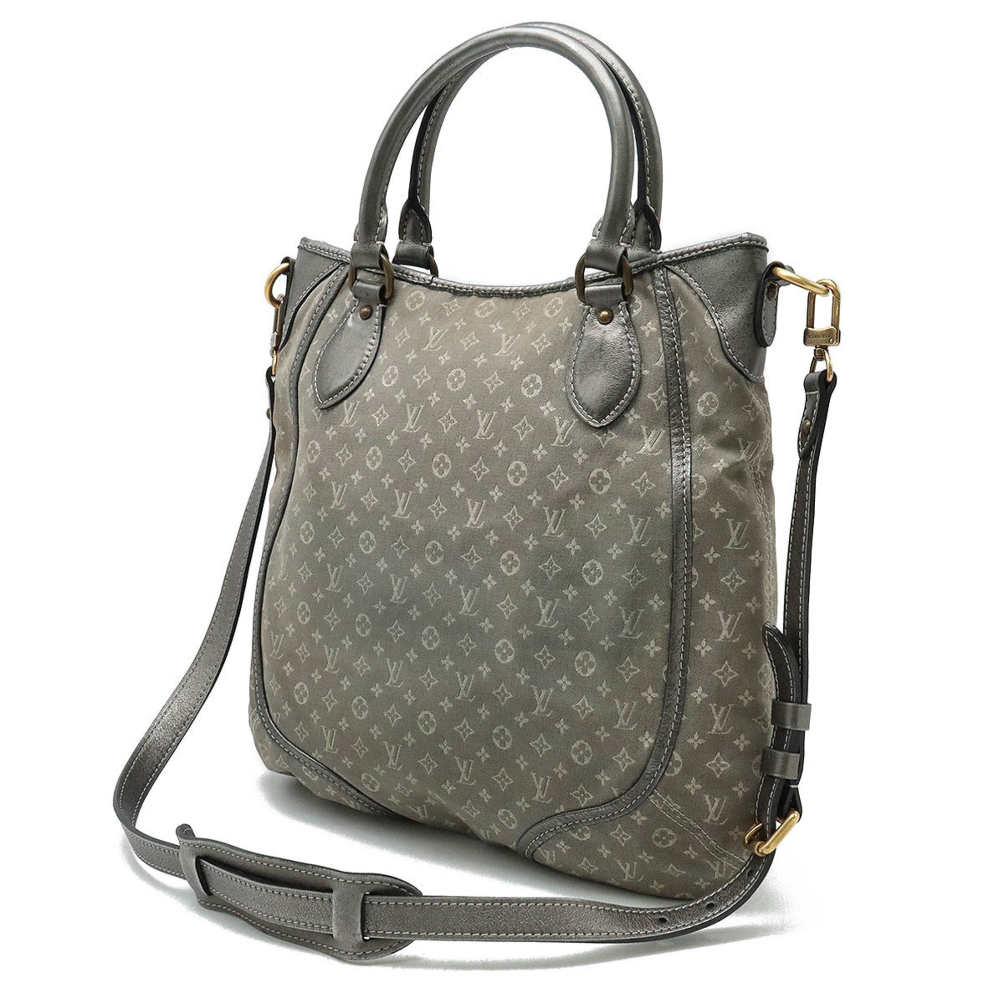 Louis Vuitton Platine Canvas Leather Handbag Shoulder Bag (Pre-Owned)