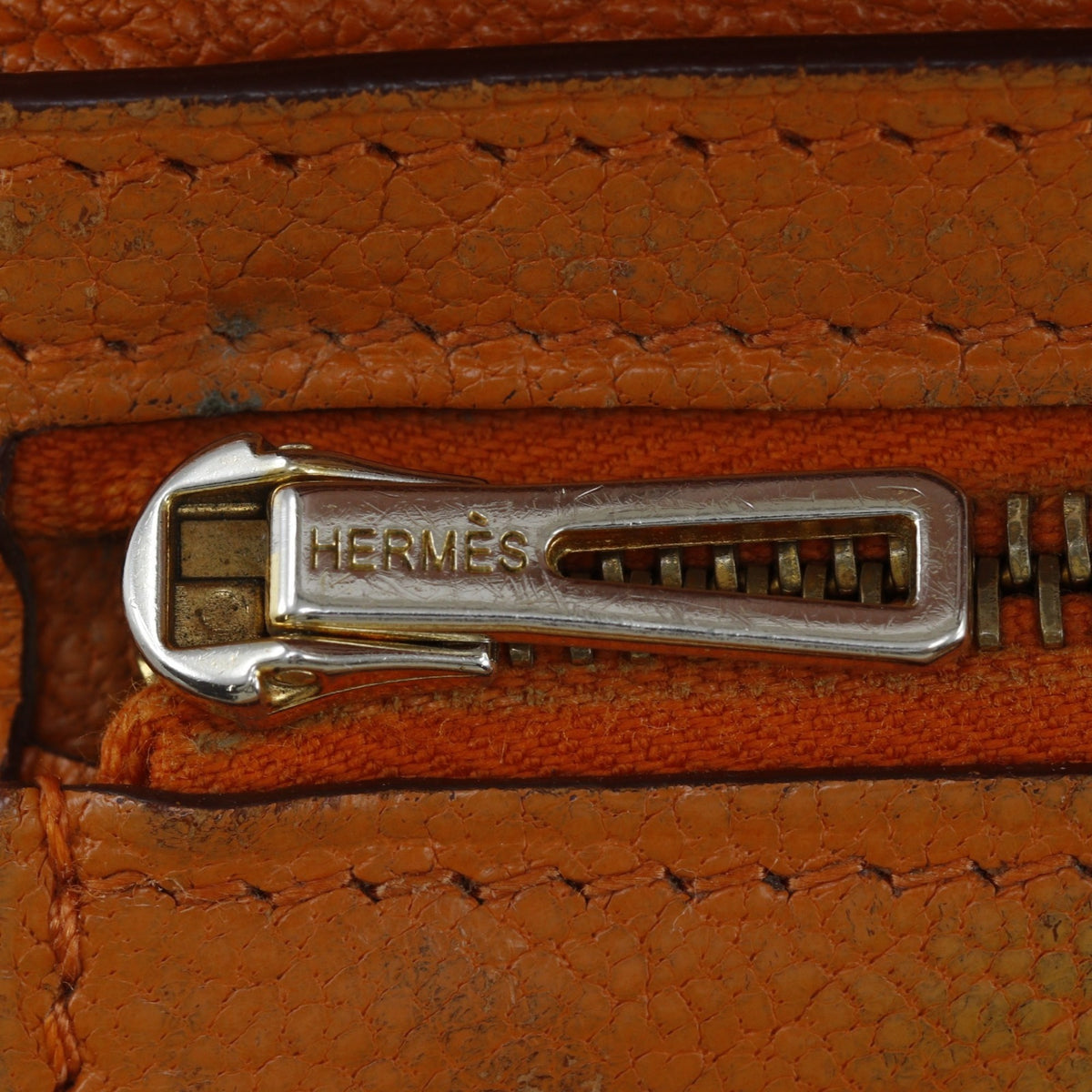 Hermes Brown Chevre Leather Long Wallet (Bi-Fold) (Pre-Owned)