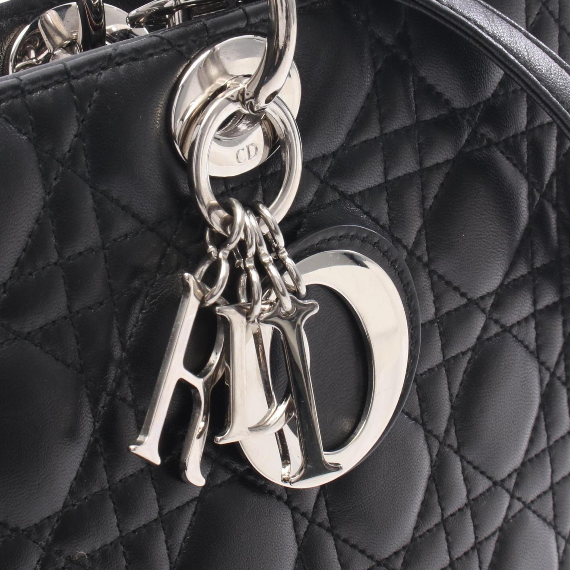 Christian Dior Black Leather Handbag (Pre-Owned)