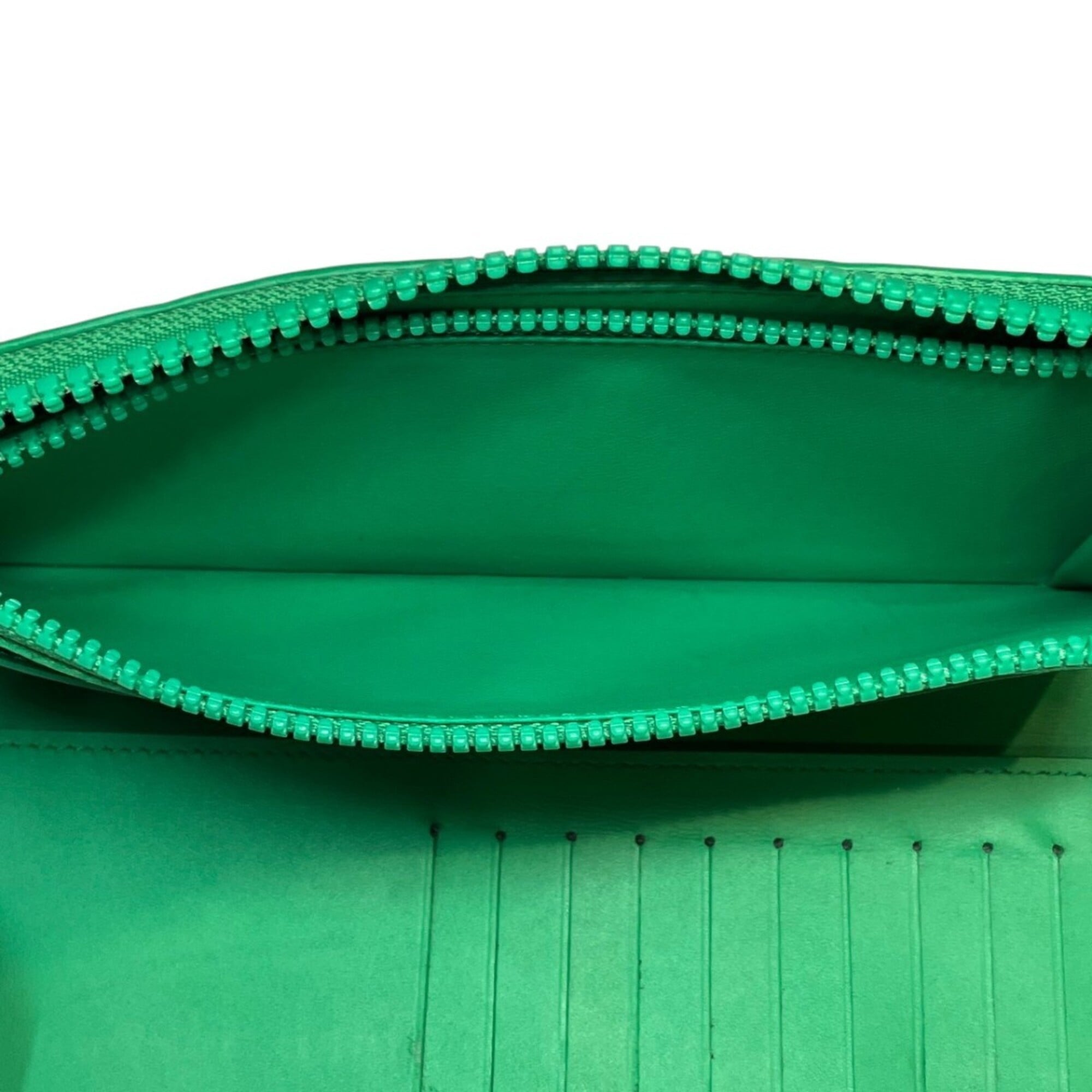 Louis Vuitton Green Cuir Ombre Leather Long Wallet (Bi-Fold) (Pre-Owned)