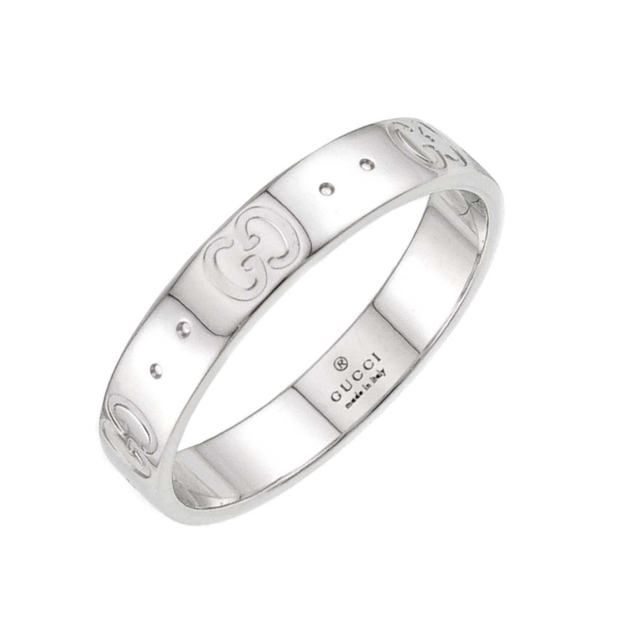 Gucci White Gold (18K) Band Ring (Pre-Owned)