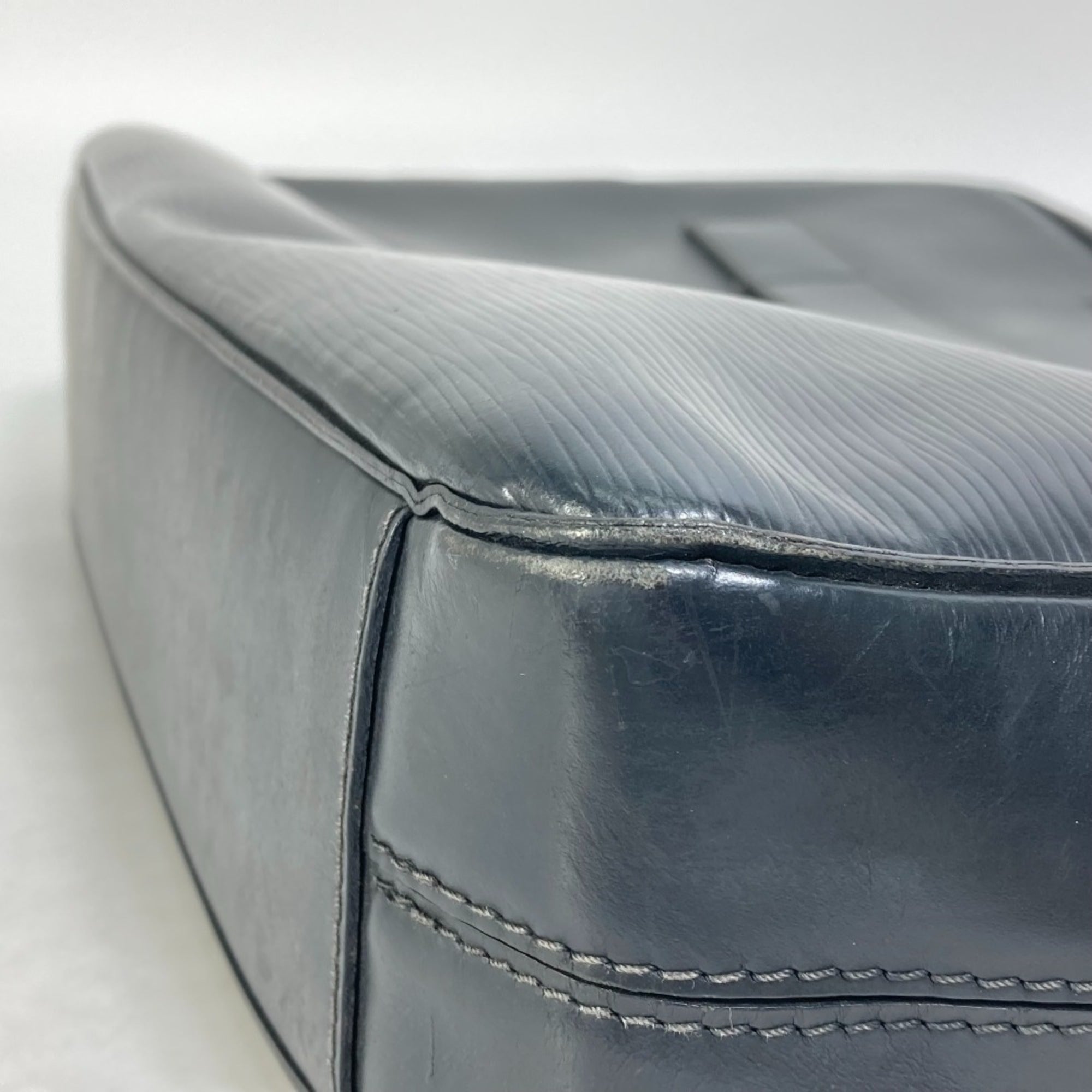Louis Vuitton Blue Nuit Navy Epi Leather Handbag Tote Bag (Pre-Owned)