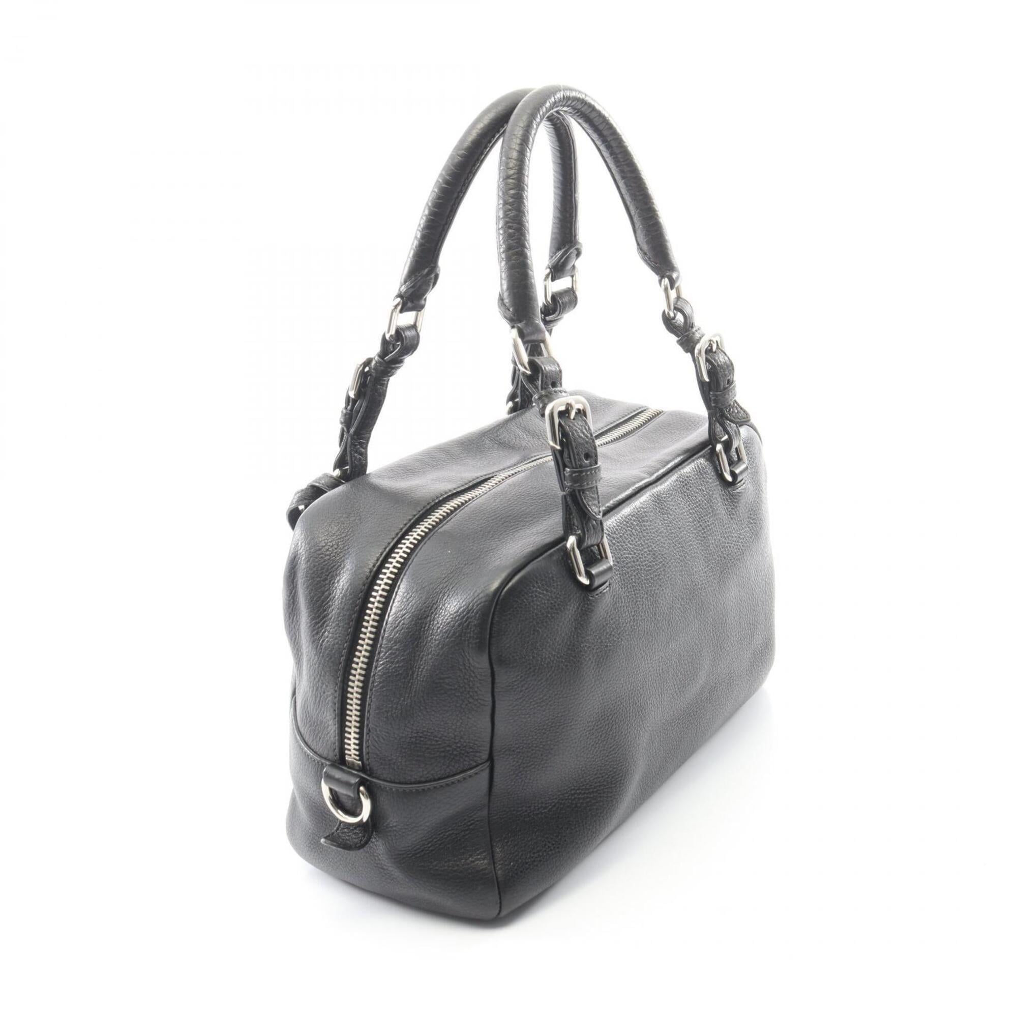 Prada Black Leather Handbag (Pre-Owned)