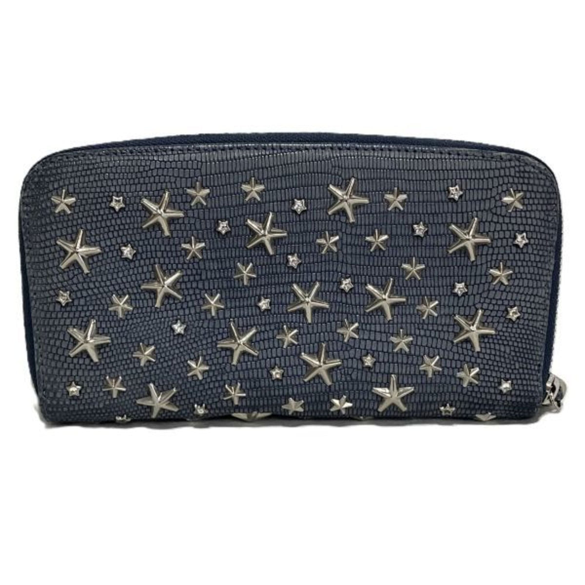 Jimmy Choo Blue Long Wallet (Bi-Fold) (Pre-Owned)