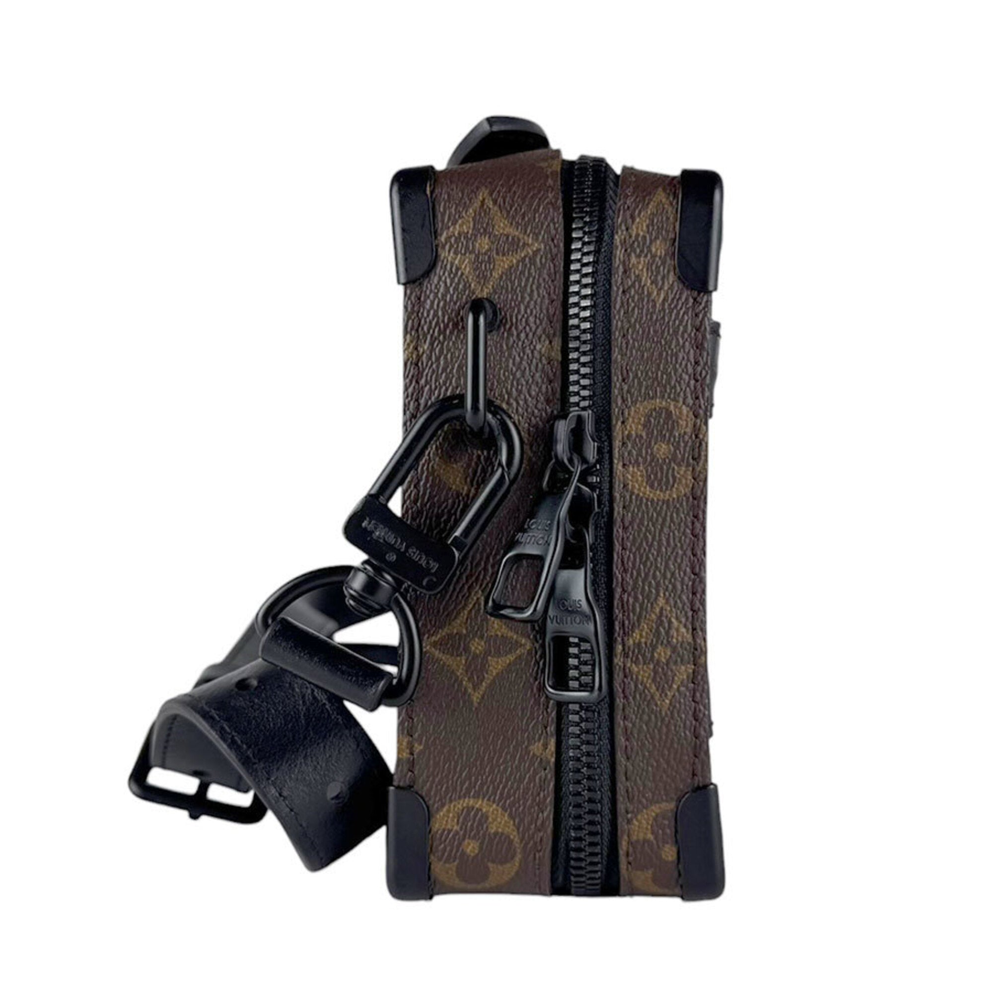 Louis Vuitton Black Brown Monogram Macassar Shoulder Bag (Pre-Owned)