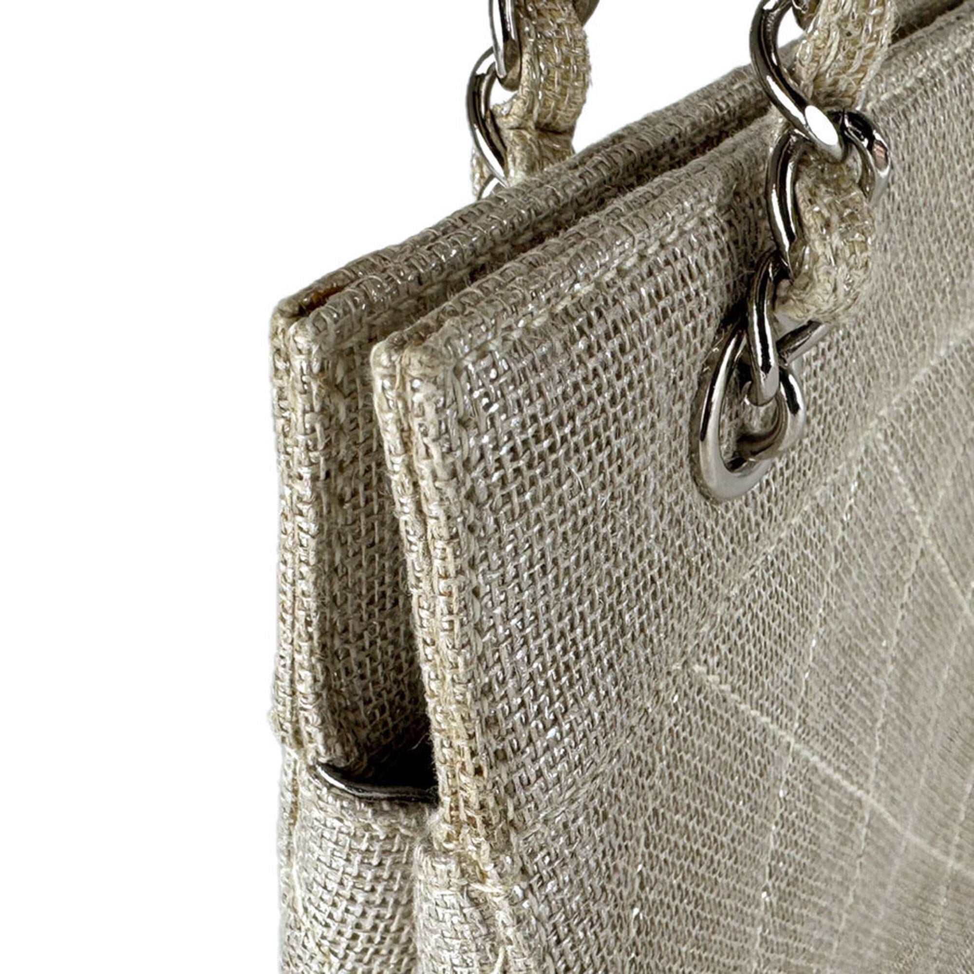 Chanel Beige Coated Canvas Shoulder Bag (Pre-Owned)
