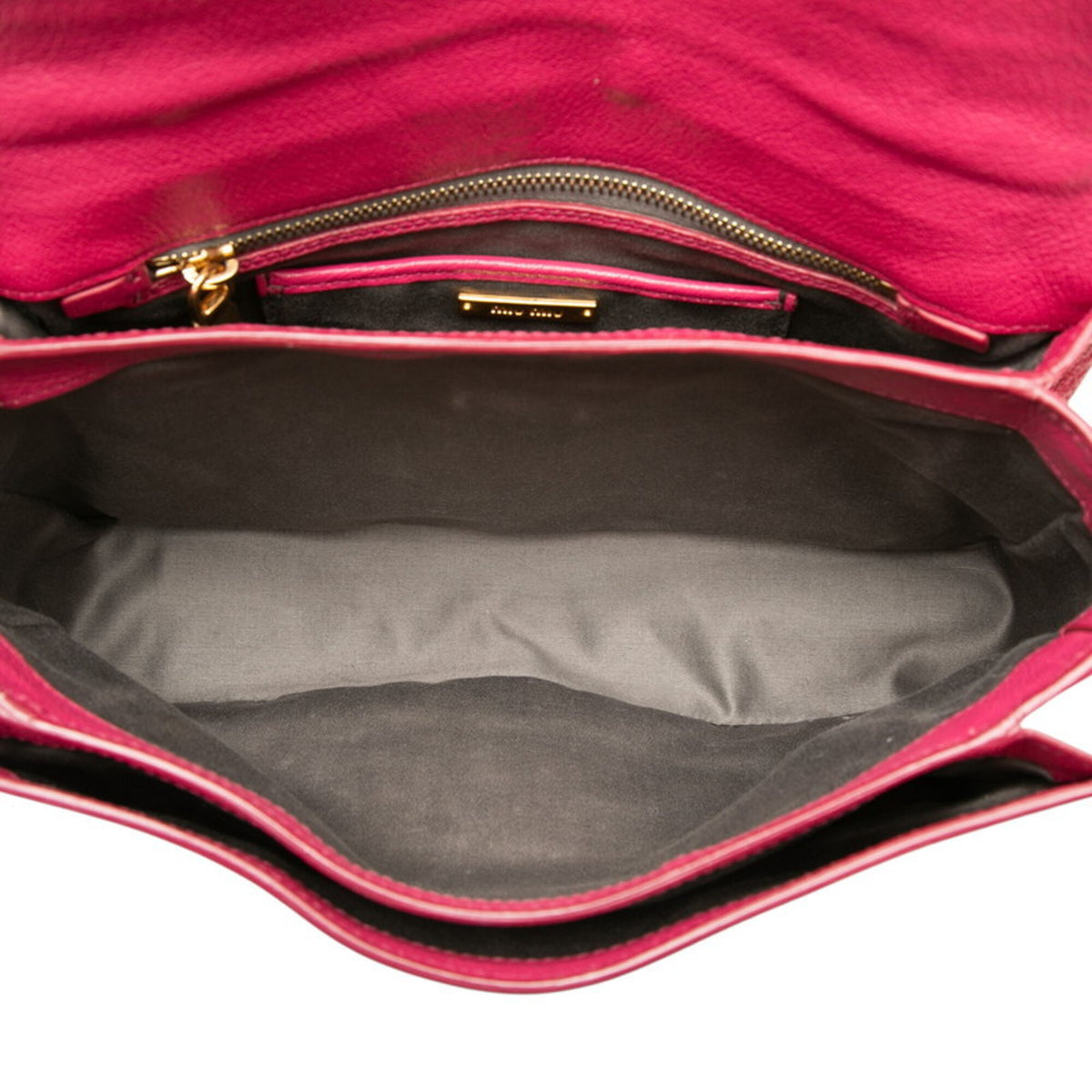 Miu Miu Pink Leather Handbag Shoulder Bag (Pre-Owned)