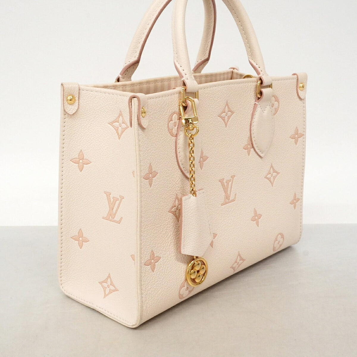 Louis Vuitton Peach White Tote Bag (Pre-Owned)