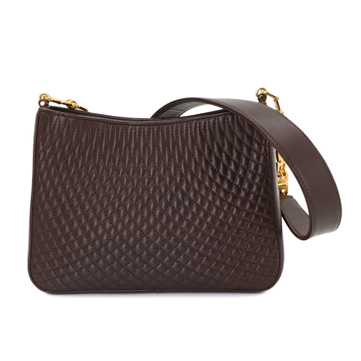 Bally Brown Leather Handbag Shoulder Bag (Pre-Owned)