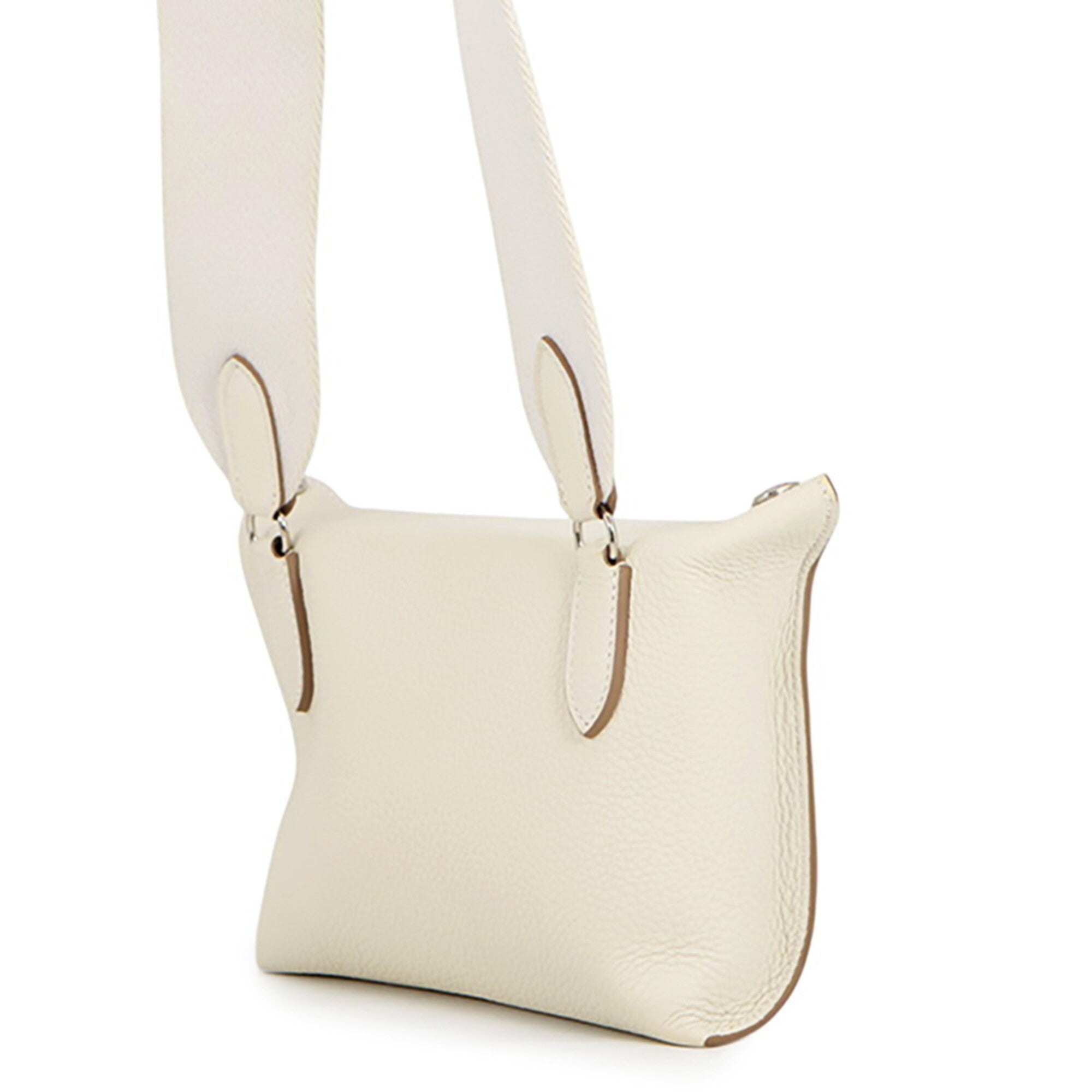 Hermes Kara Silver Togo Leather Handbag Shoulder Bag (Pre-Owned)