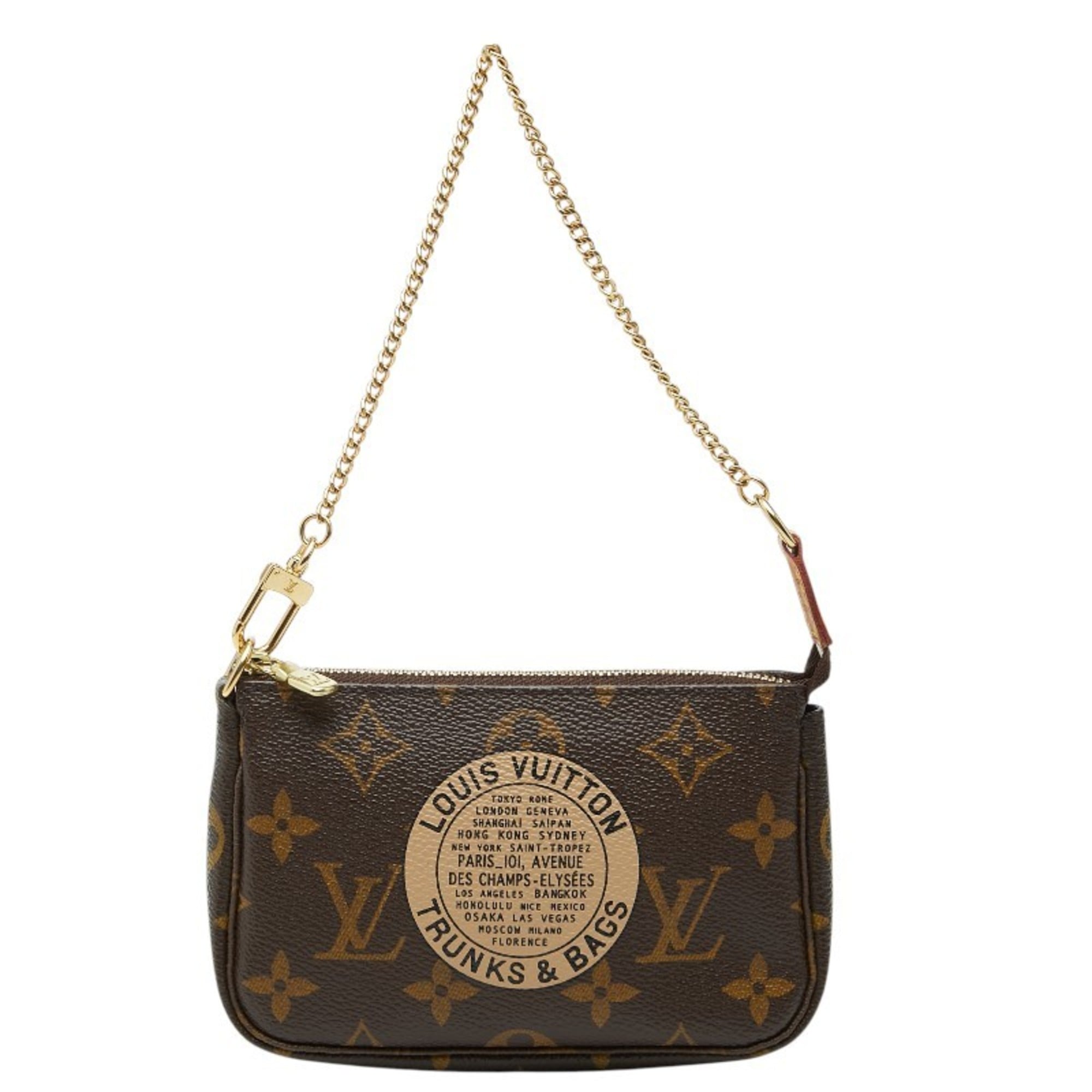 Louis Vuitton Monogram Brown Pvc Leather Handbag Pouch (Pre-Owned)