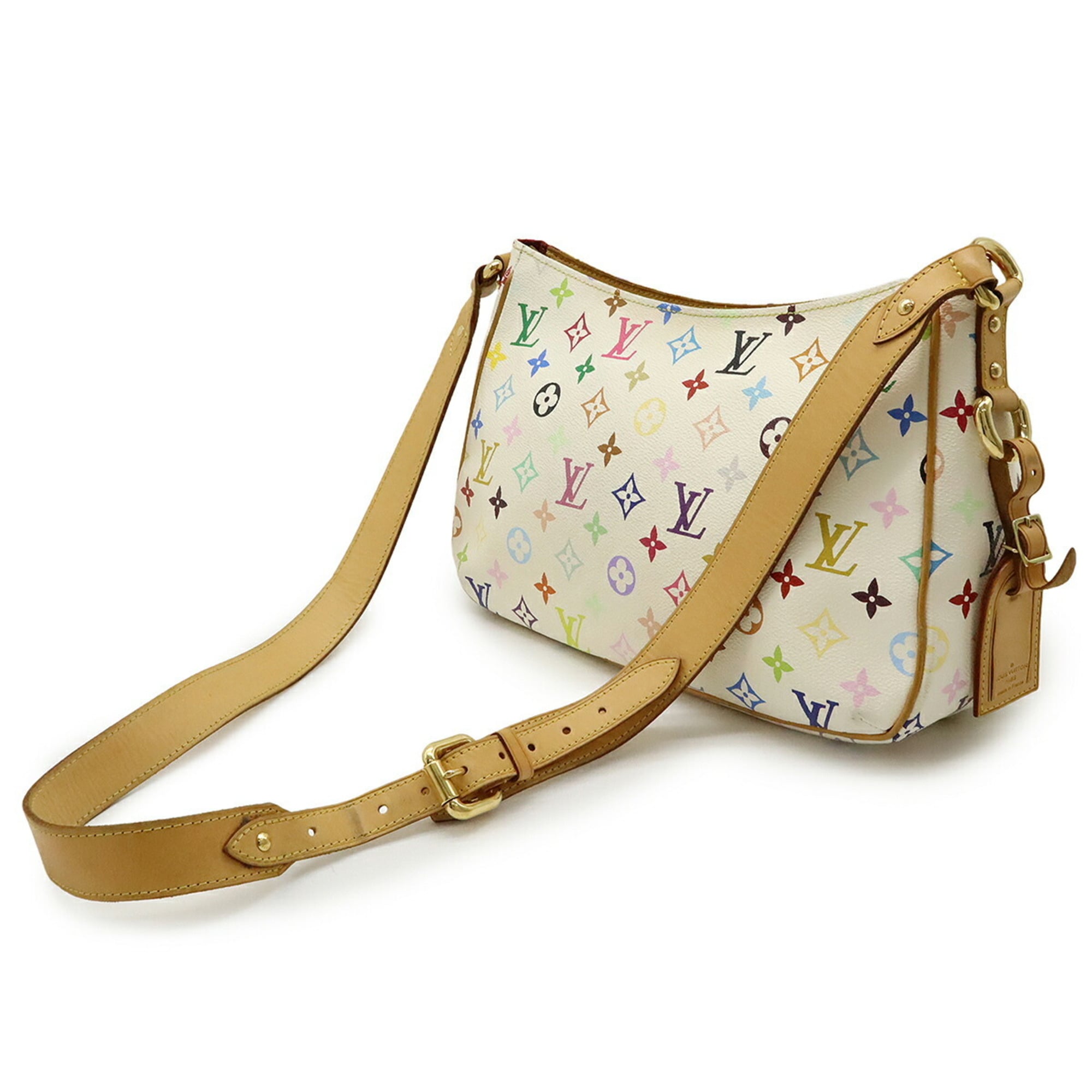 Louis Vuitton Blanc Multi-Color White Monogram Multicolore Shoulder Bag (Pre-Owned)