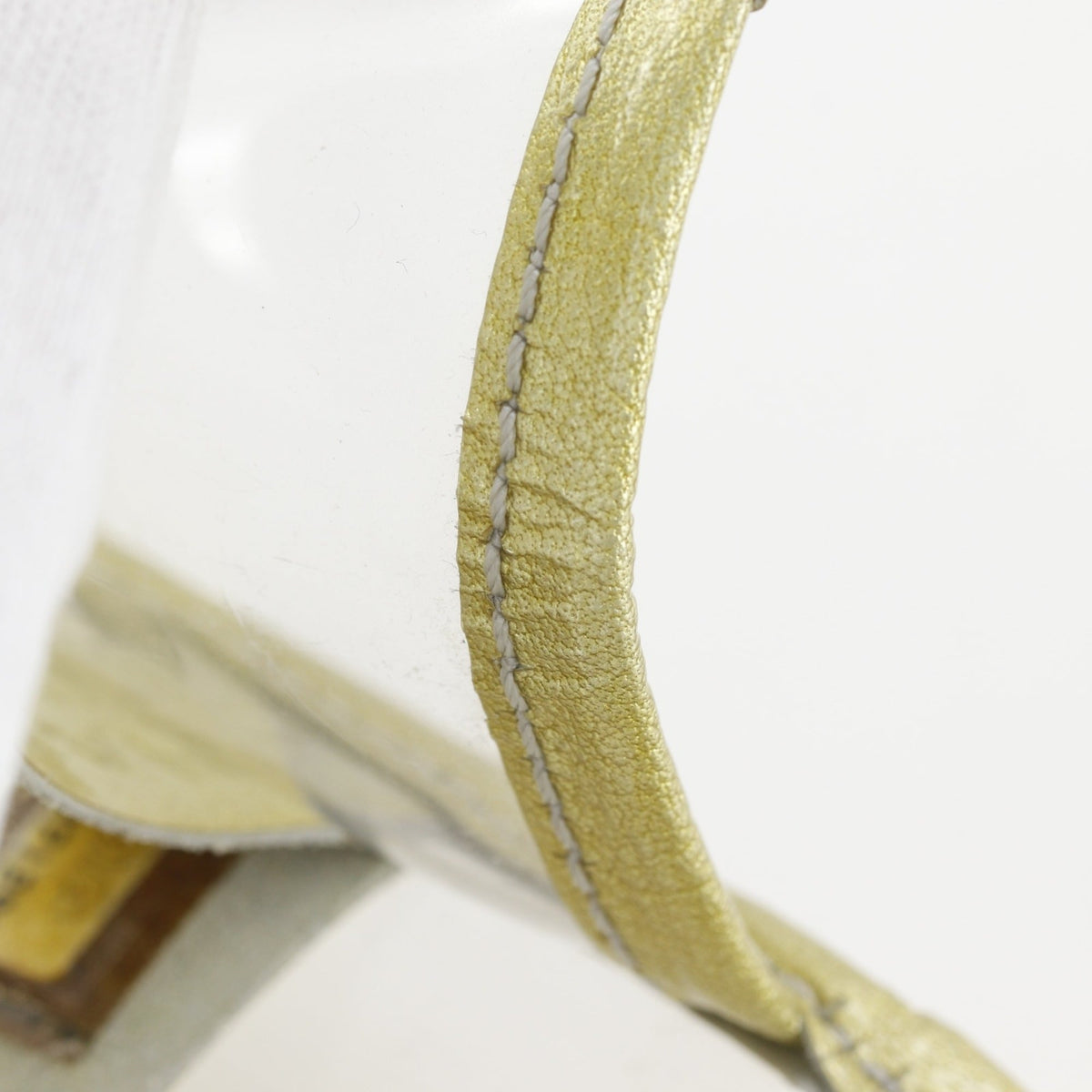 Chanel Clear Gold Vinyl Shoulder Bag (Pre-Owned)