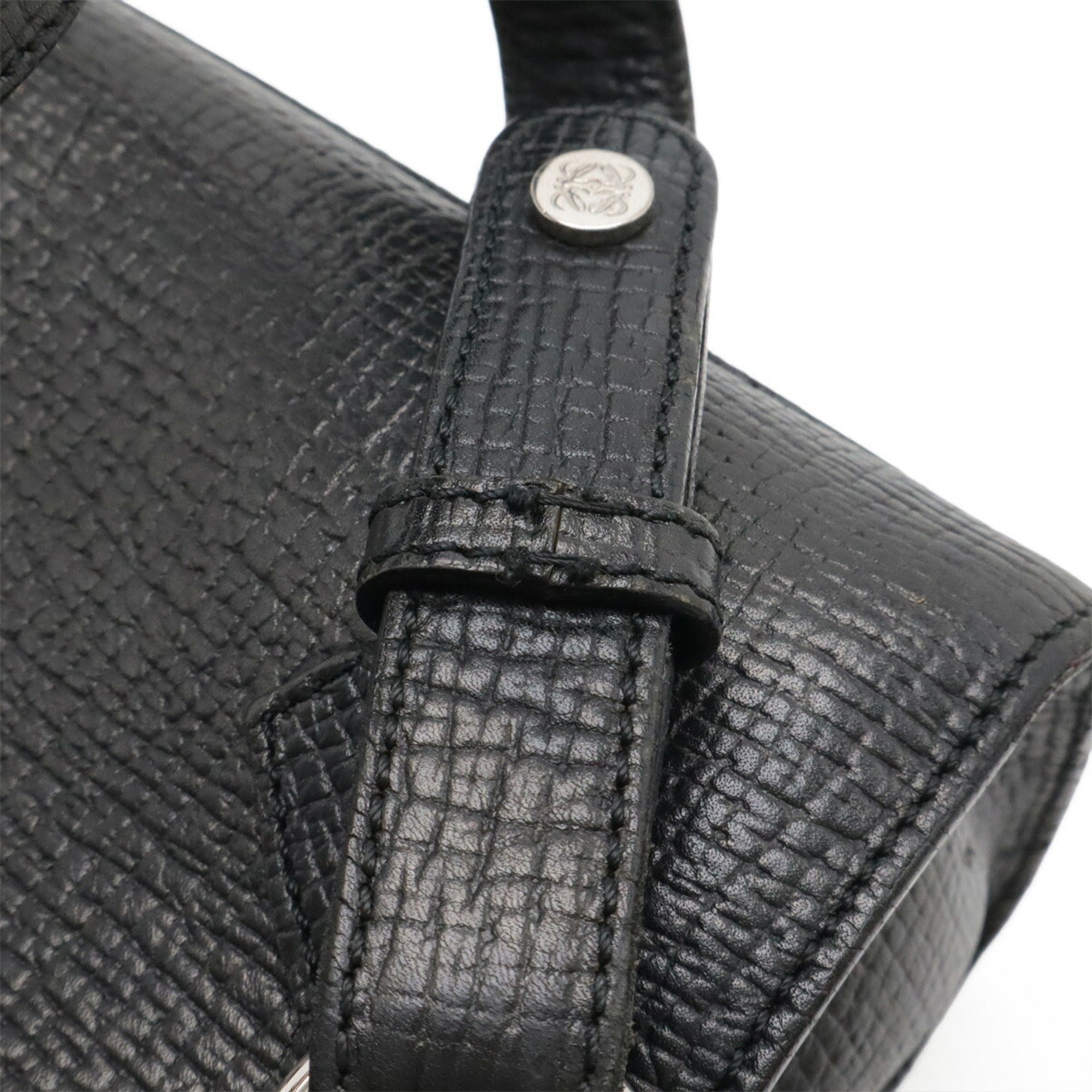 Loewe Black Leather Backpack (Pre-Owned)