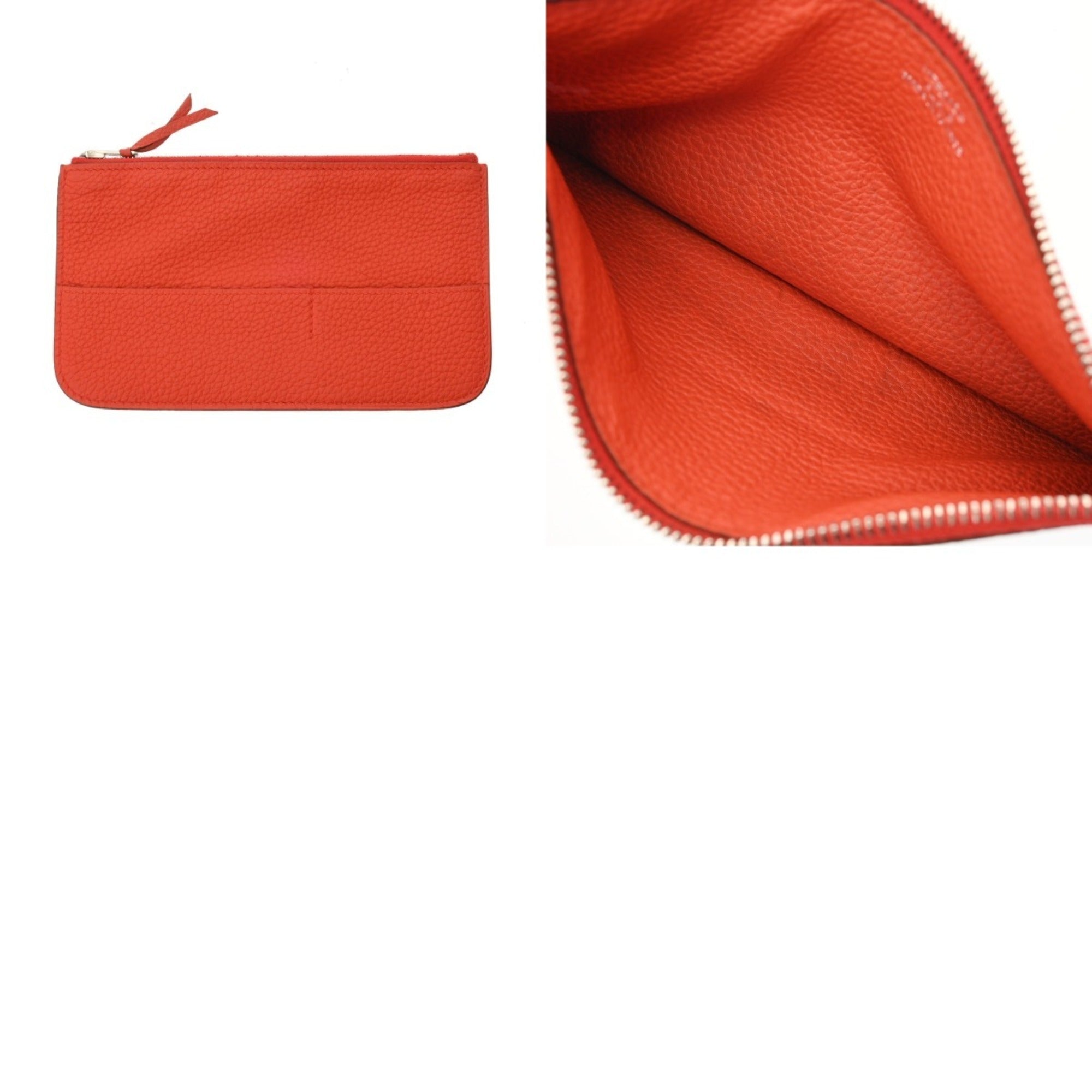 Hermes Togo Leather Long Wallet (Bi-Fold) (Pre-Owned)