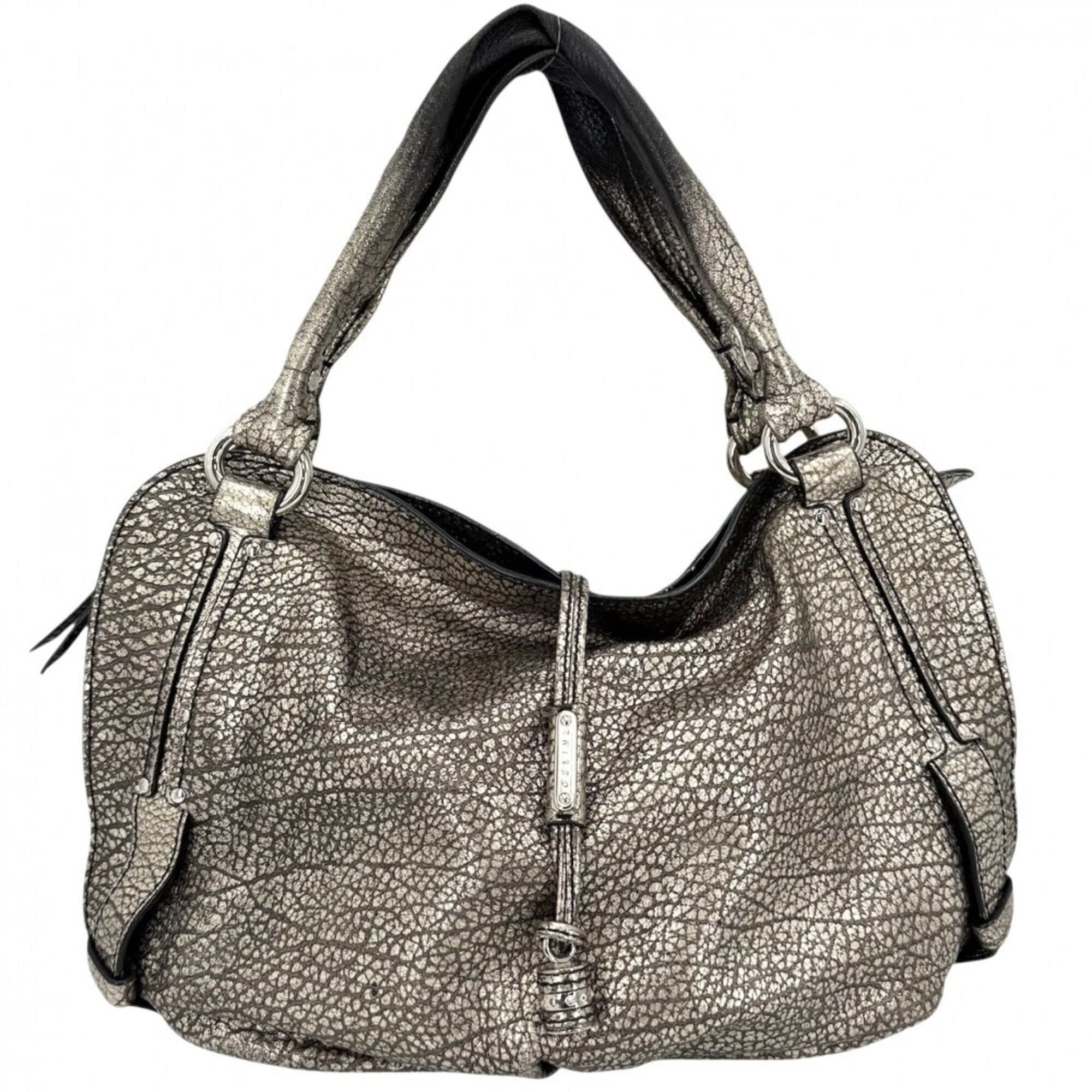 Celine Metallic Gold Leather Handbag Tote Bag (Pre-Owned)